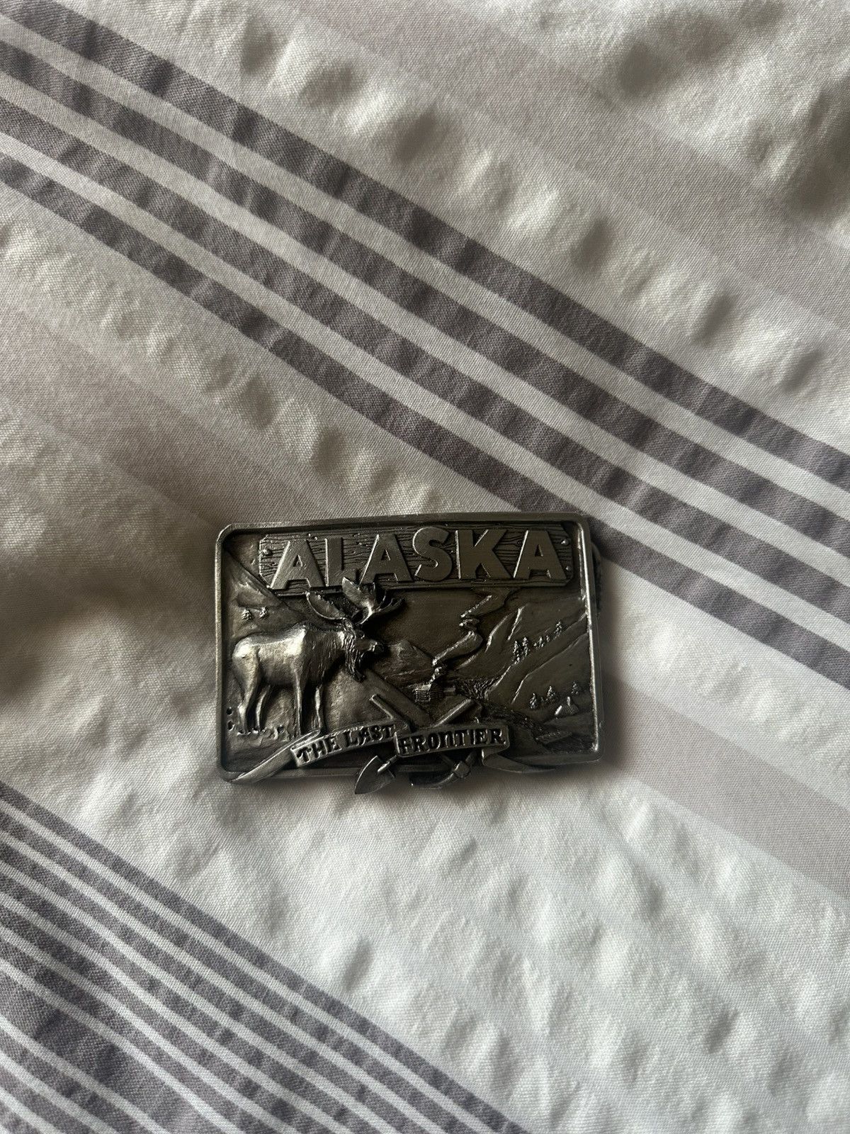 Vintage Alaska The Last Frontier Vintage Belt Buckle Size ONE SIZE - 1 Thumbnail