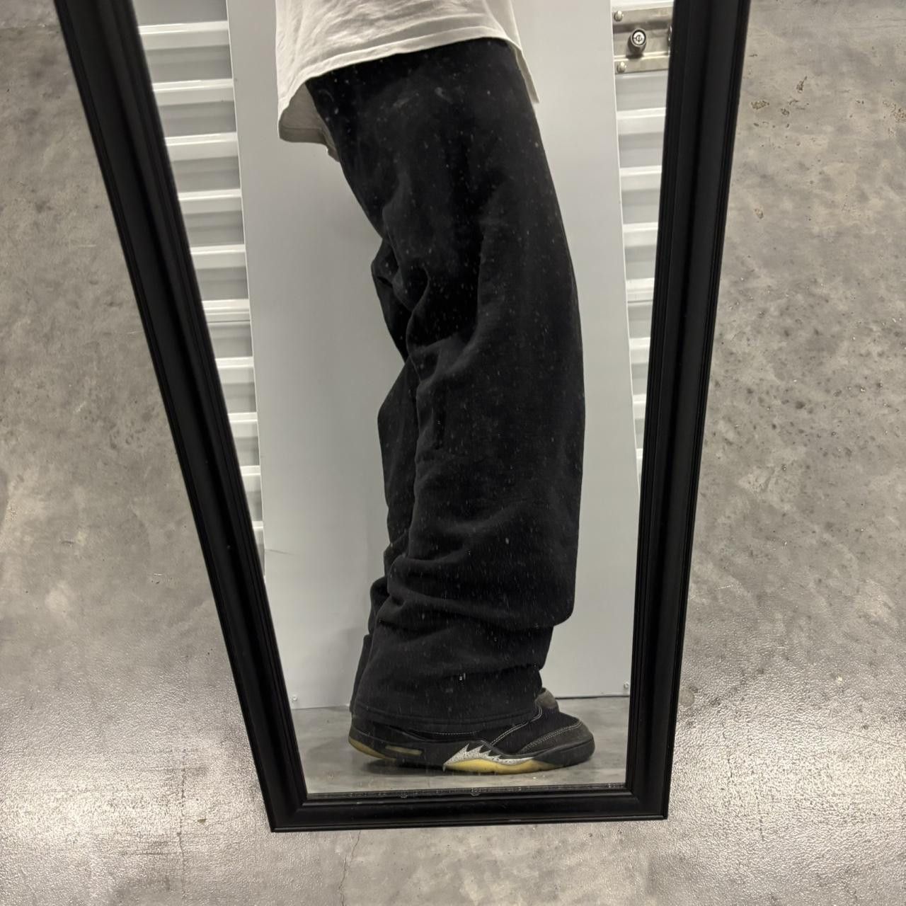 Japanese Brand × Vintage Crazy Vintage Y2K/2000s Black Essential Sweatpants! Size US 32 / EU 48 - 2 Thumbnail