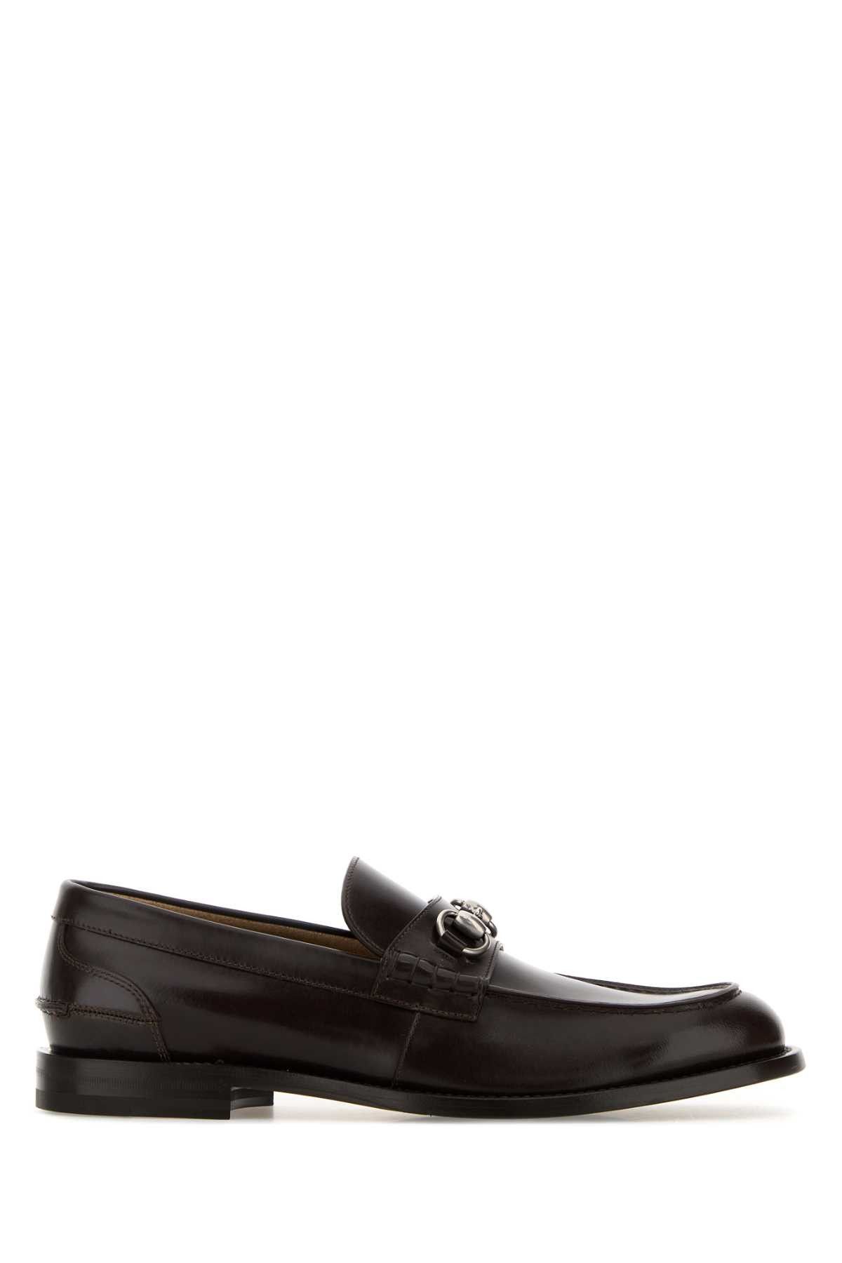 Gucci Dark Brown Leather Loafers Size US 8.5 / EU 41-42 - 1 Thumbnail
