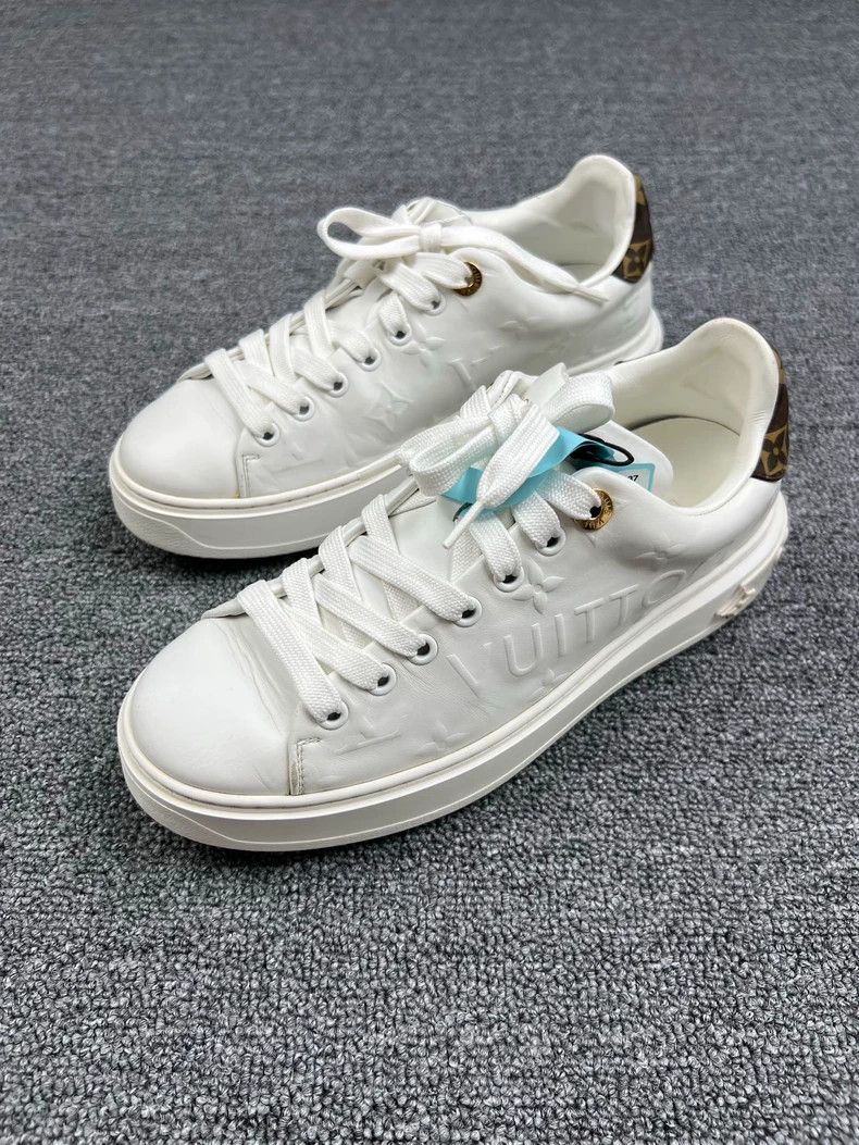 Louis Vuitton Louis Vuitton Embossed Leather Sneakers Size US 6.5 / EU 39-40 - 1 Thumbnail