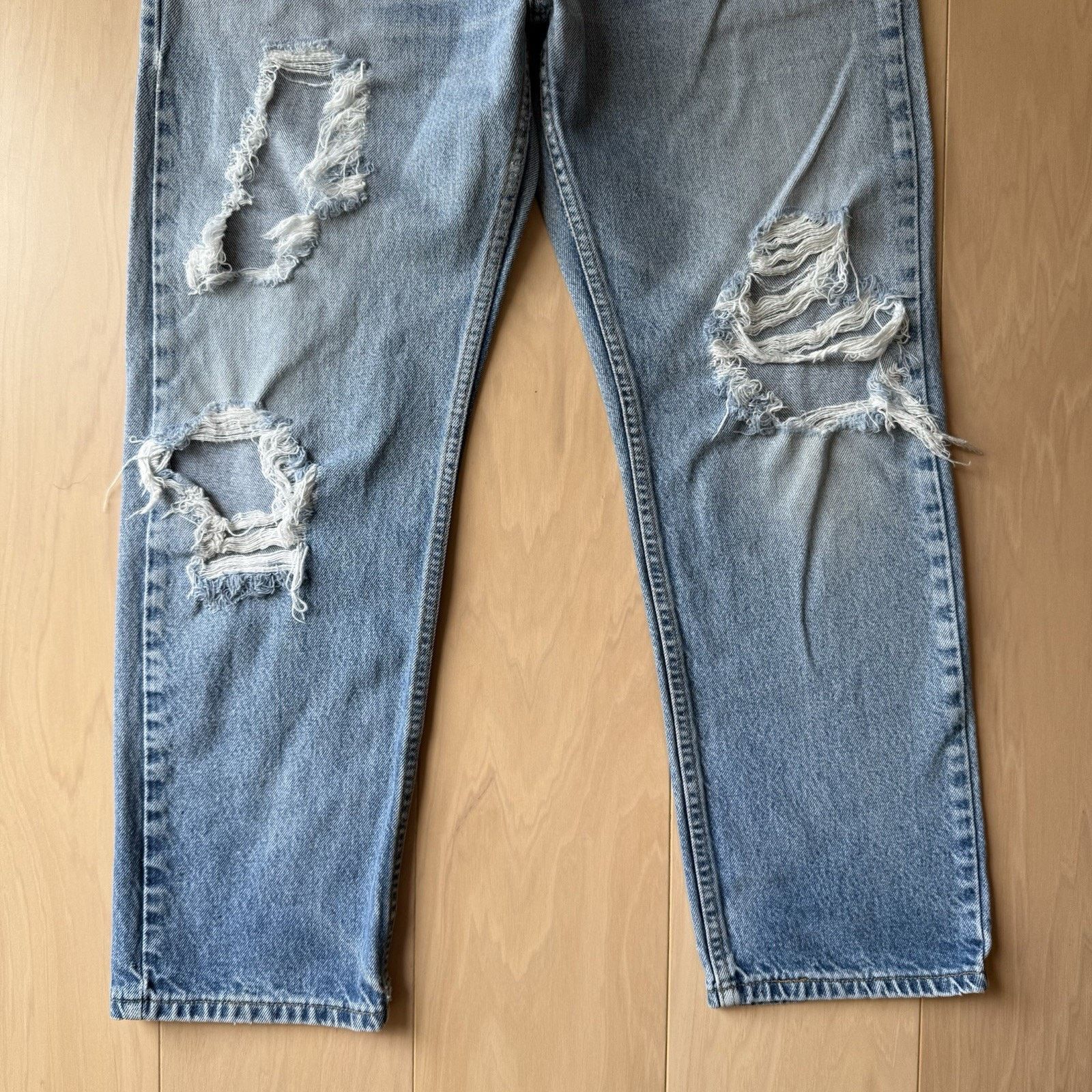 Levi's × Vintage Vintage Levis 505 Jeans 33 Blue 90s Made in USA Light Wash Size US 33 - 4 Thumbnail