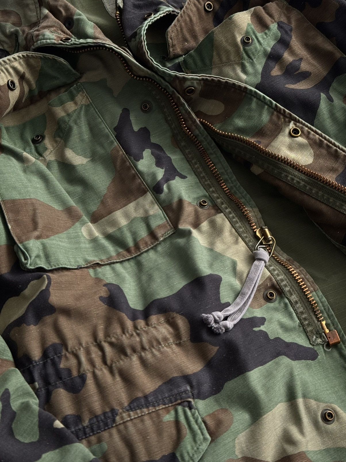 Vintage Vintage 1980s US Army M65 Woodland Camo Field Jacket Size US M / EU 48-50 / 2 - 3 Thumbnail