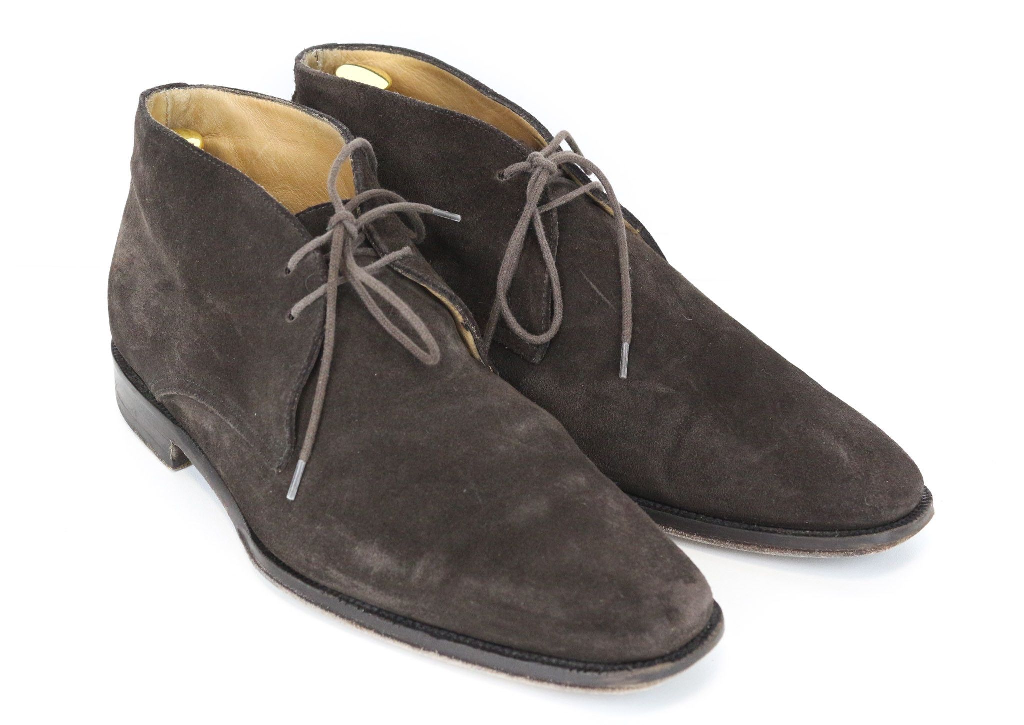 Suitsupply EU41 Dark Brown Suede Laced Shoes 73933 Size US 8 / EU 41 - 1 Thumbnail
