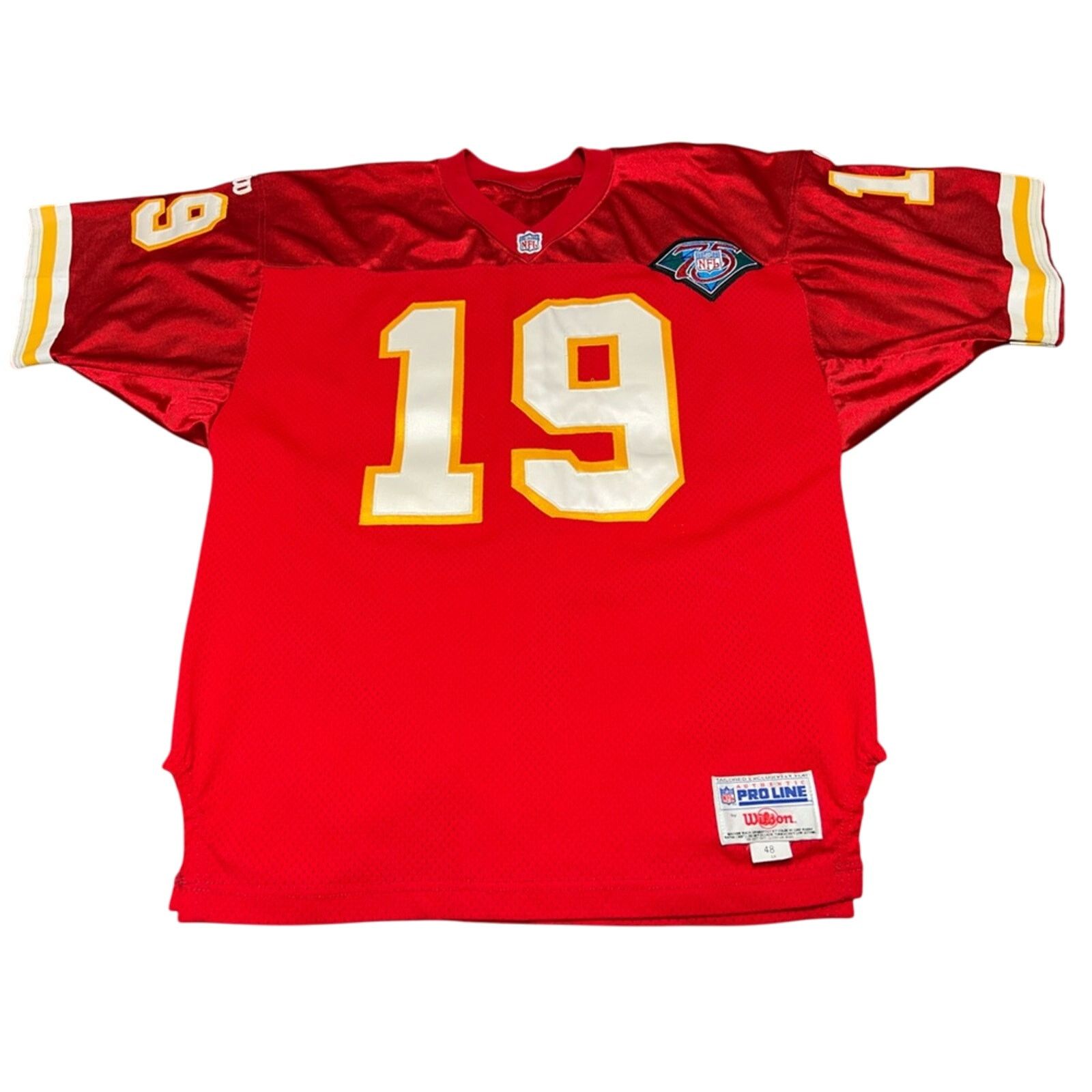 Wilson Pro Line Authentic #19 JOE MONTANA Chiefs Jersey