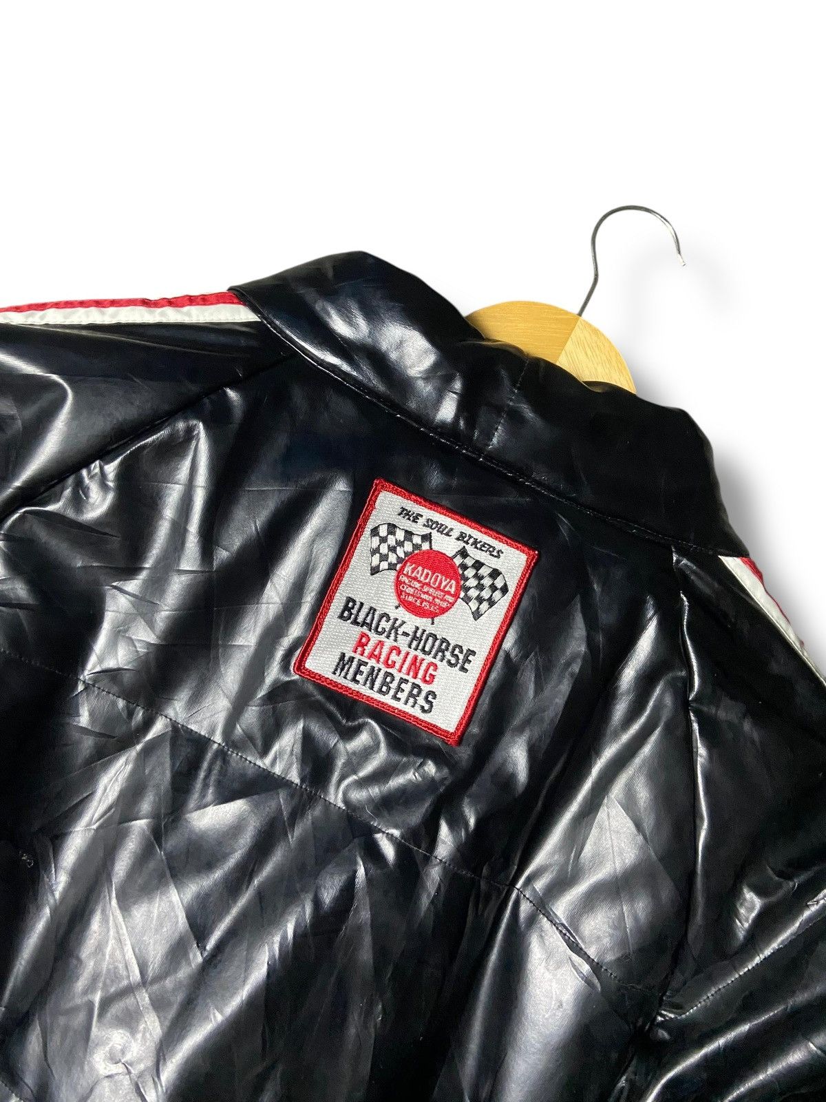 Kadoya Vintage Black Horse Kadoya Custom Leather Jacket (168) Size US L / EU 52-54 / 3 - 6 Thumbnail