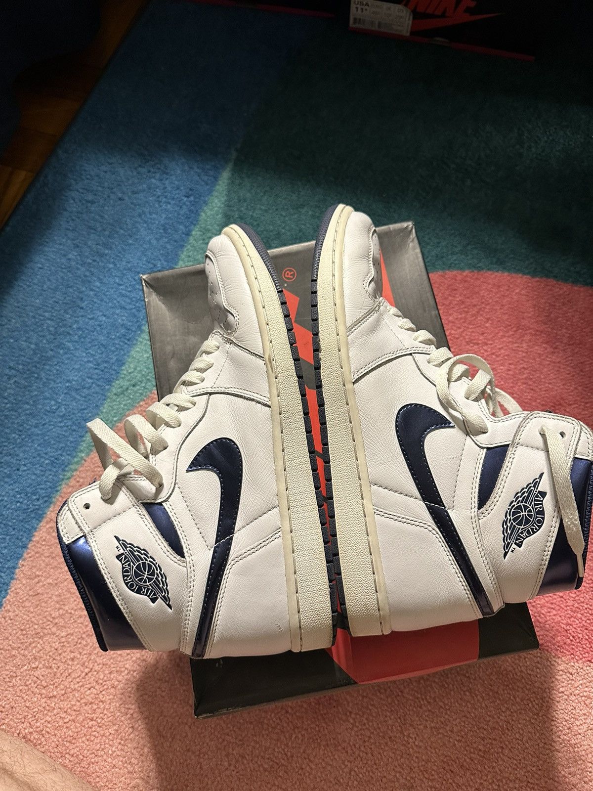 Jordan Brand Jordan 1 Retro Metallic Navy (2016) Size US 11.5 / EU 44-45 - 4 Thumbnail