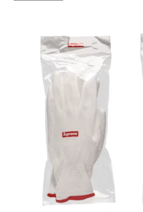 Supreme NWT Supreme Rubberized Gloves (3 Pack) - White Size ONE SIZE - 1 Thumbnail