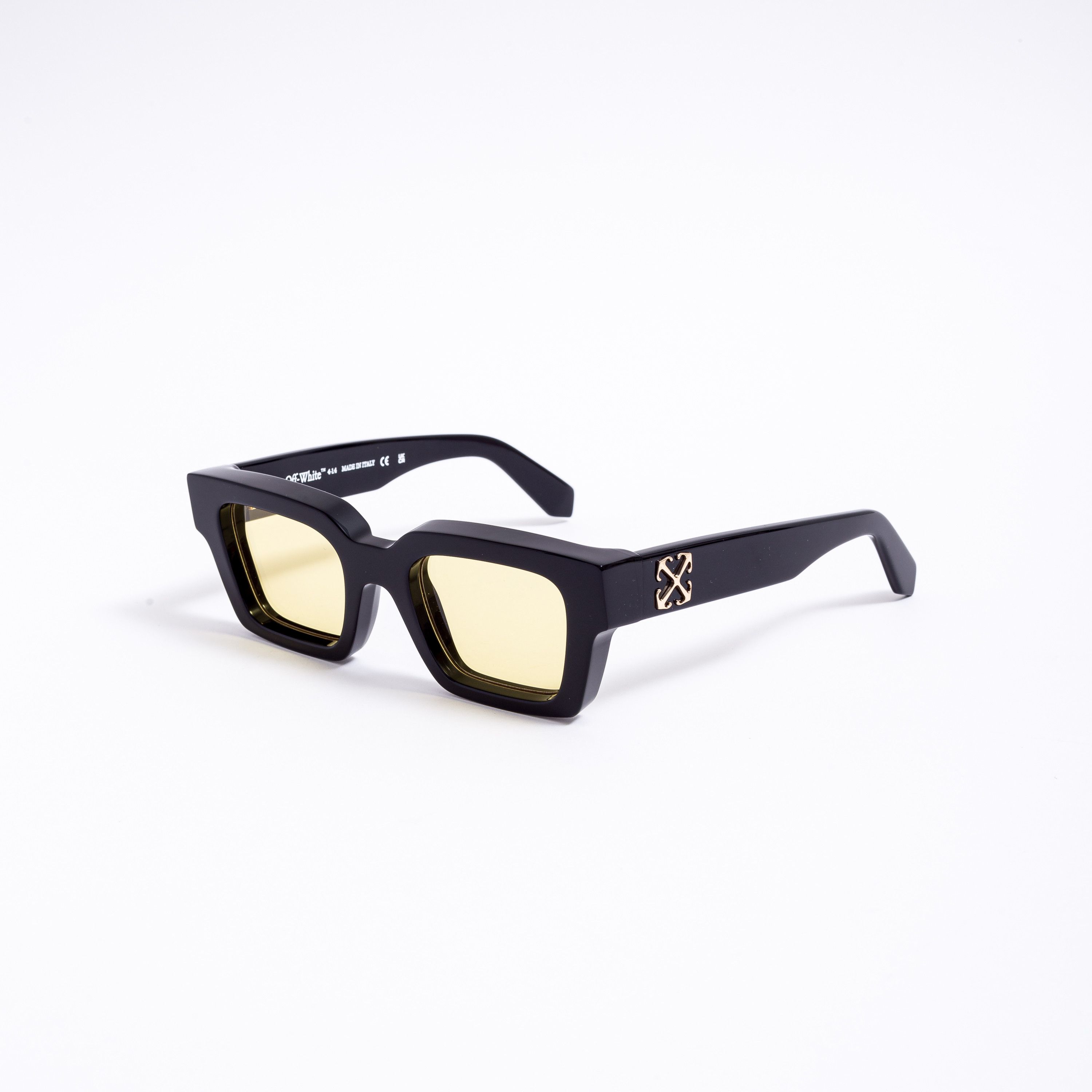 Off-White OFF WHITE Virgil Sunglasses BLACK YELLOW Size ONE SIZE - 1 Thumbnail