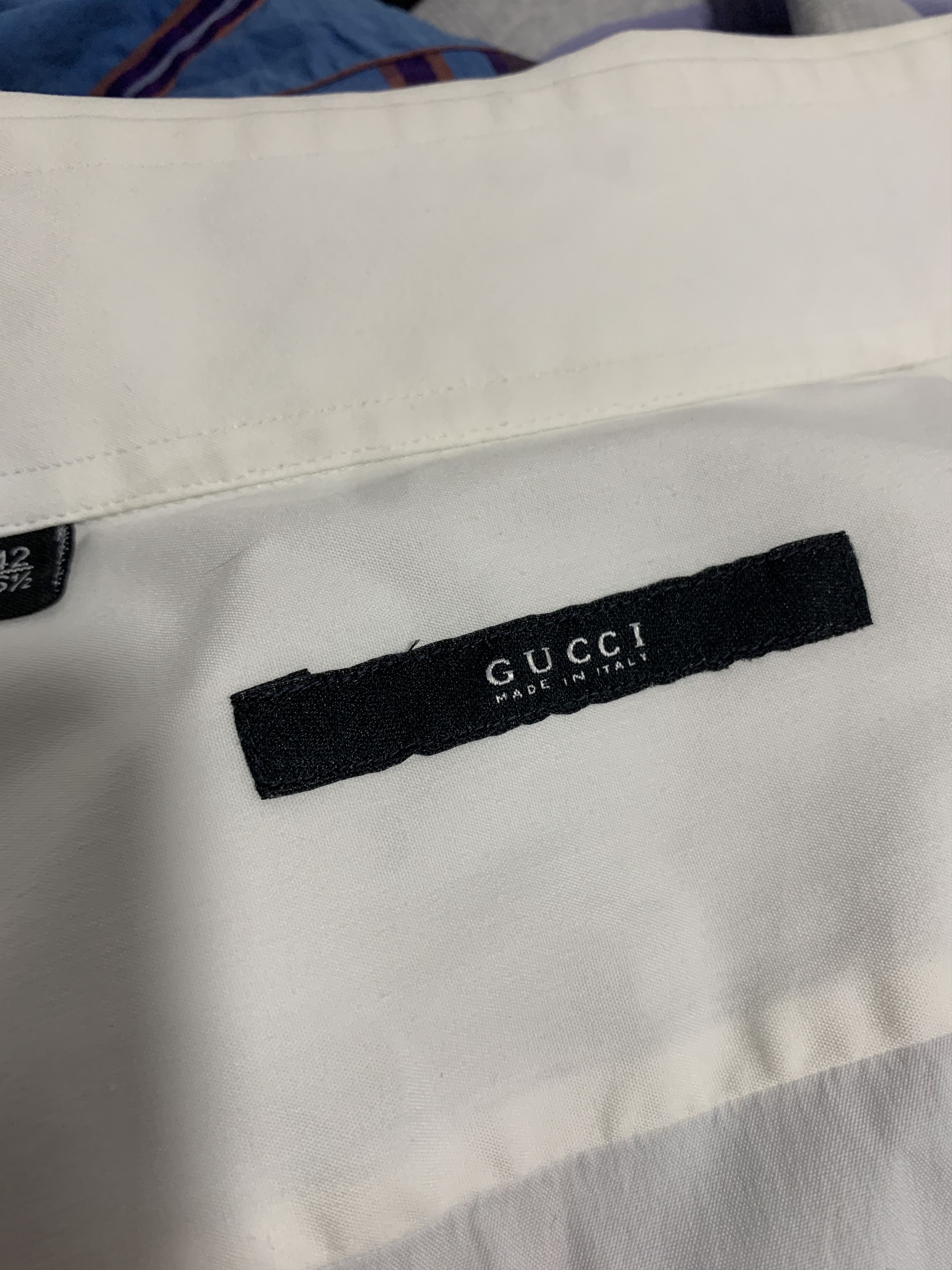 Gucci Royal Fit Gucci Dress Shirt French Cuff Chemise Sz 42 16 1/2 Size US L / EU 52-54 / 3 - 14 Thumbnail