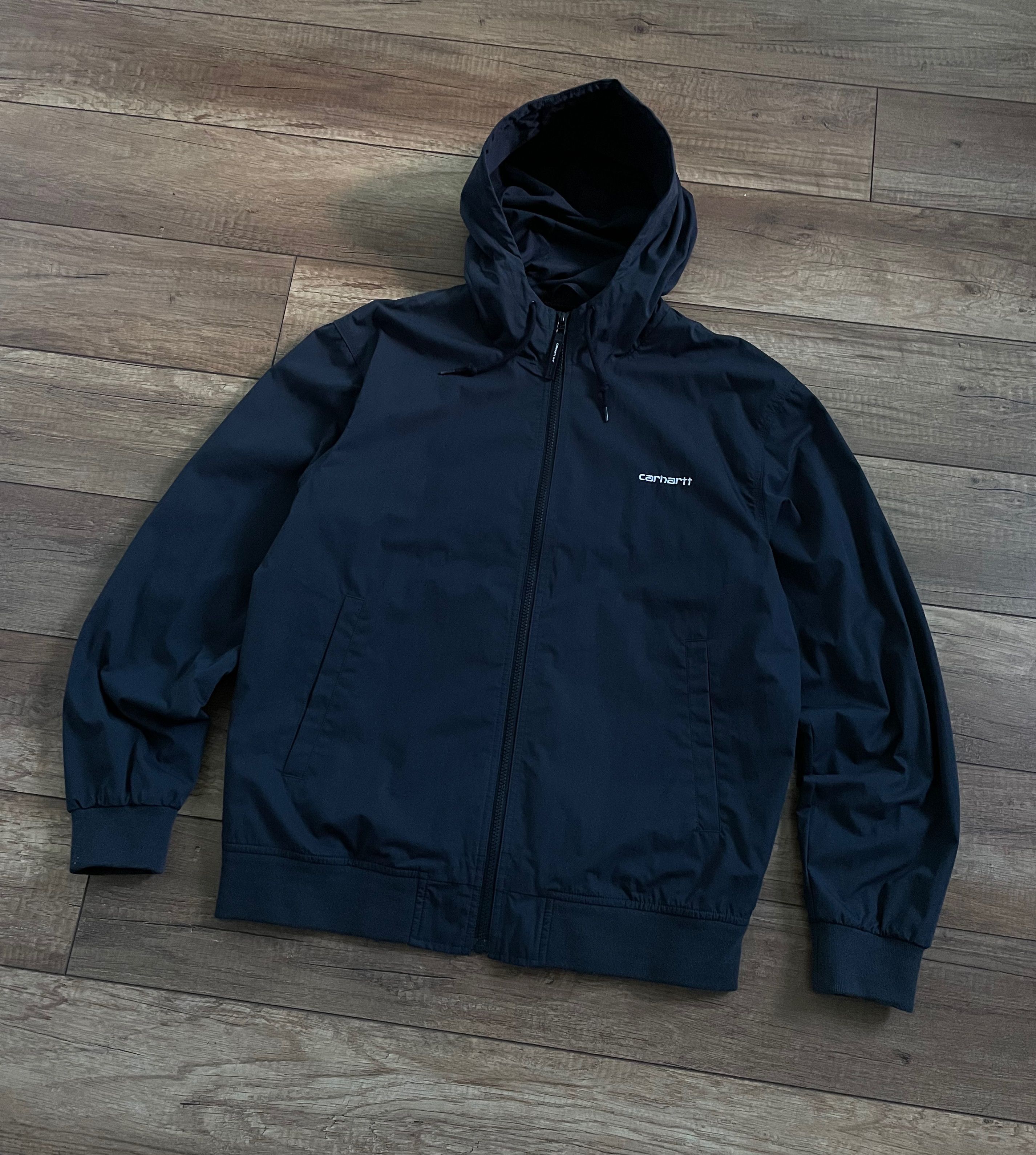 Carhartt Wip Carhartt Marsh Navy Blue Hooded Jacket Size US L / EU 52-54 / 3 - 5 Thumbnail