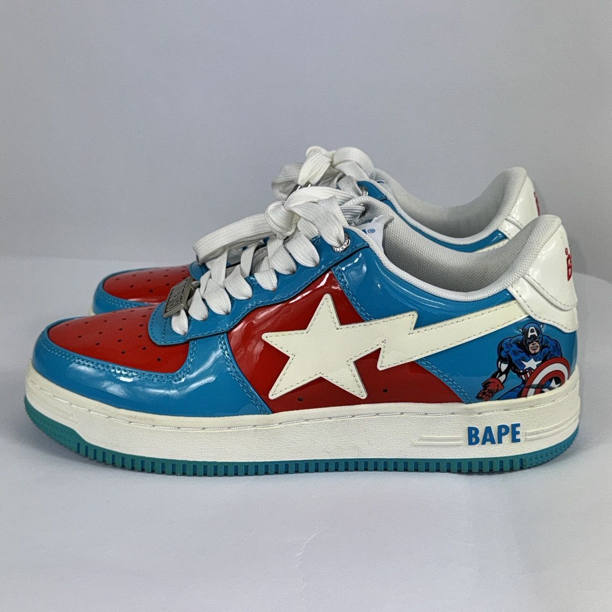 Bape A BATHING APE BAPE STA MARVEL COMICS CAPTAIN AMERICA 2022 Size US 8.5 / EU 41-42 - 5 Thumbnail