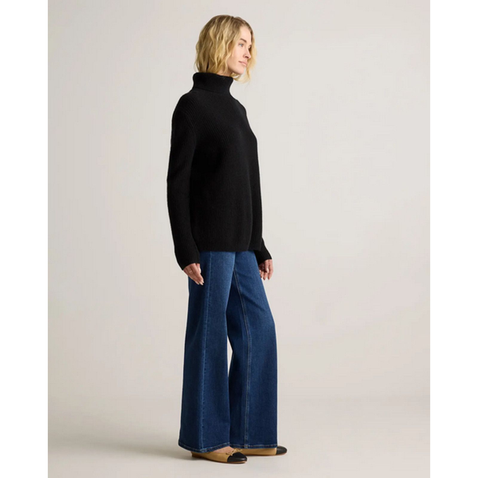 Quince Quince Cashmere Fisherman Turtleneck Sweater NWT XS Size S / US 4 / IT 40 - 3 Thumbnail