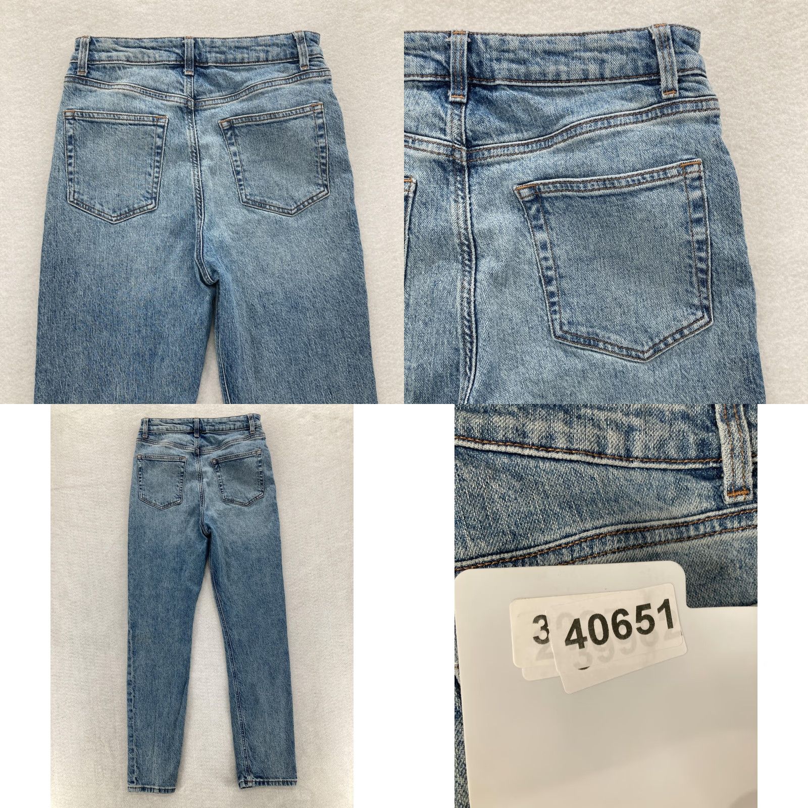 Reformation VINTAGE Reformation Jeans Womens 28 Blue Liza Ultra High Rise Straight Organic Denim Size 28" / US 6 / IT 42 - 9 Thumbnail
