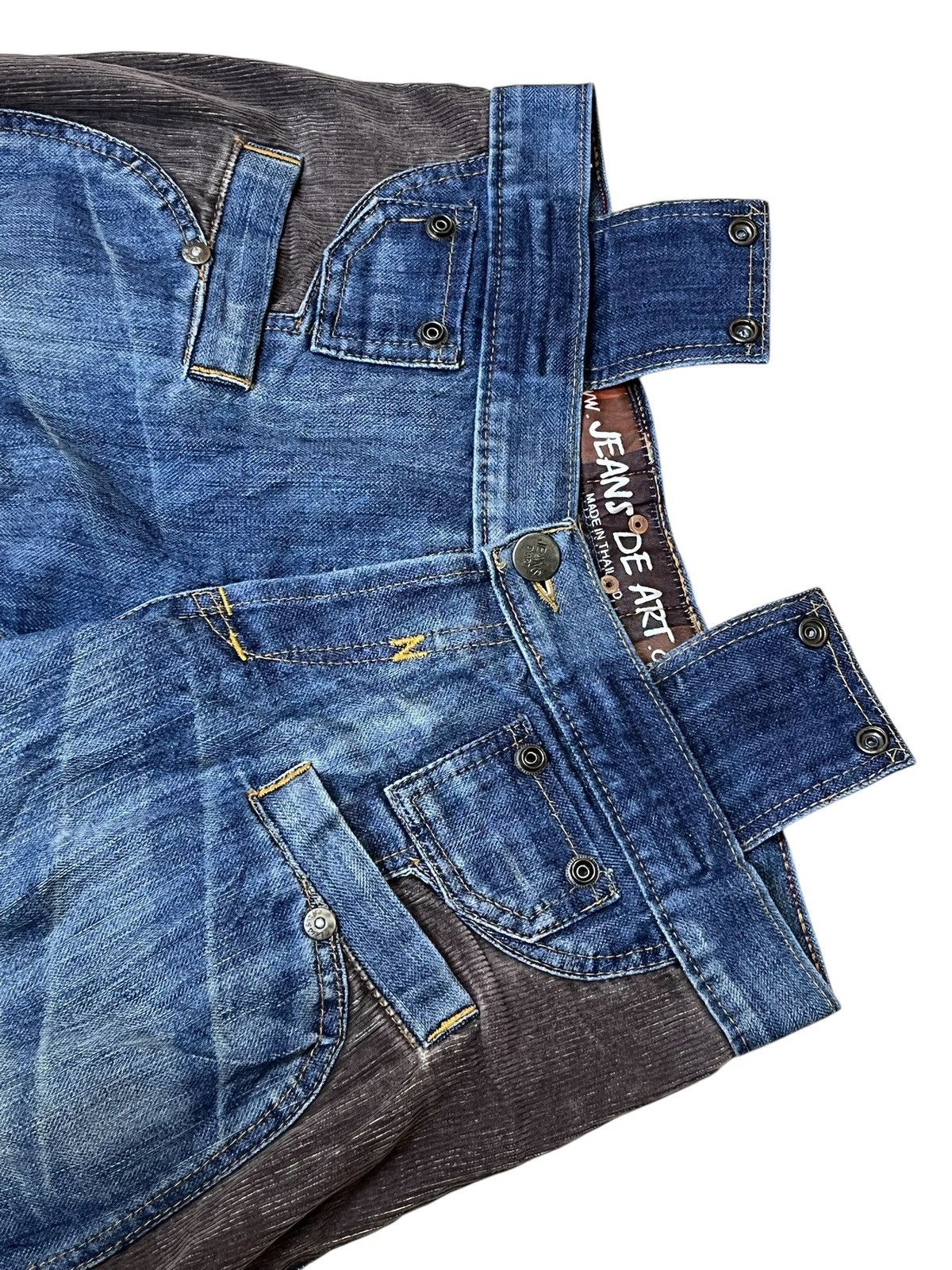 Japanese Brand JAPANESE ARCHIVE Y2K JEANS DE ART BONDAGE CARGO FLARED JEANS Size US 34 / EU 50 - 7 Thumbnail