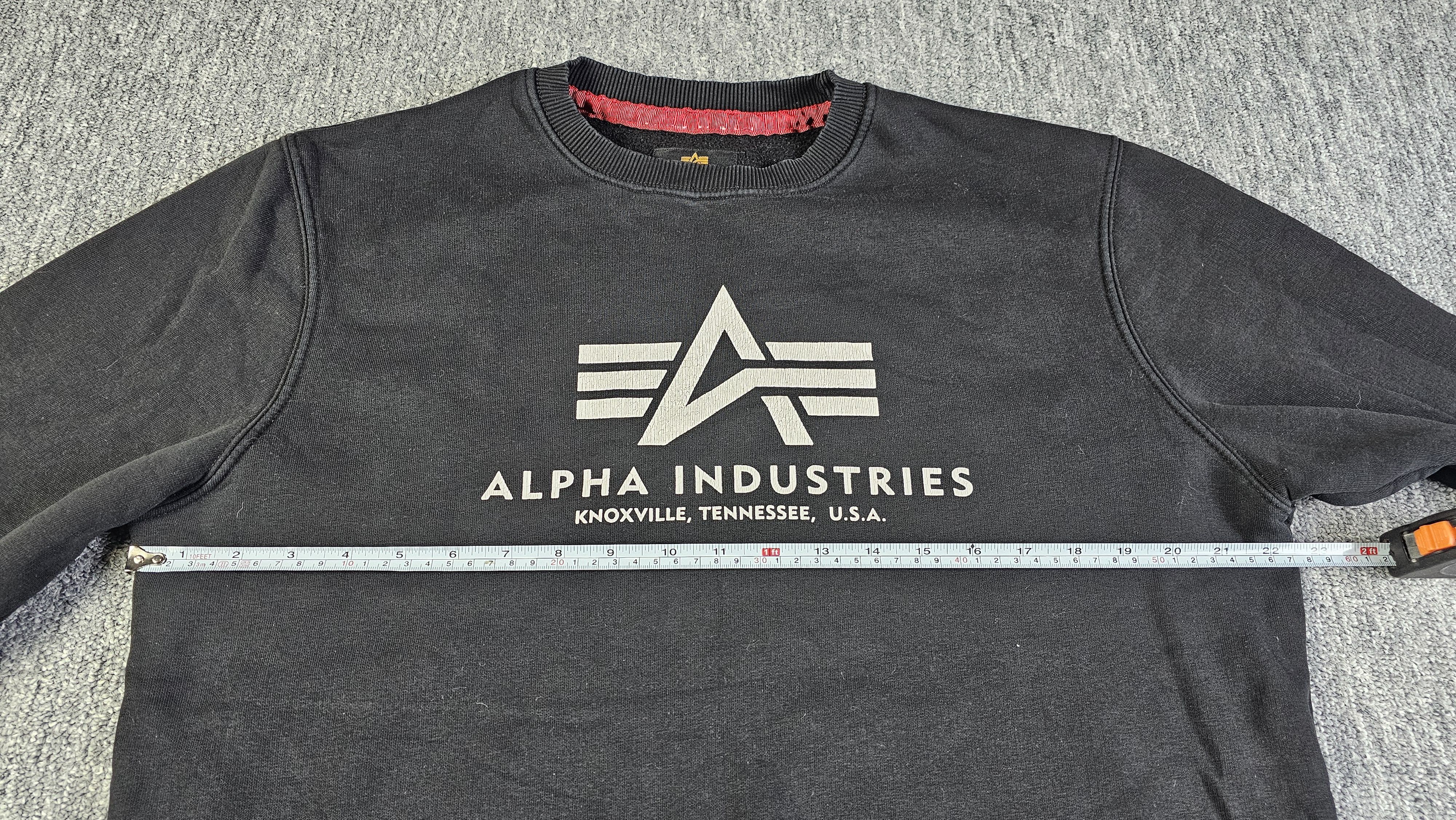 Alpha Industries Alpha Industries Black Crewneck Sweater Remove Before Flight Size US L / EU 52-54 / 3 - 9 Thumbnail