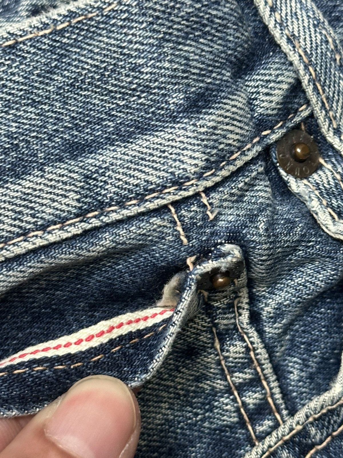Spellbound Spellbound x Domingo Selvedge Distressed Denim Faded Jeans Size US 32 / EU 48 - 13 Thumbnail