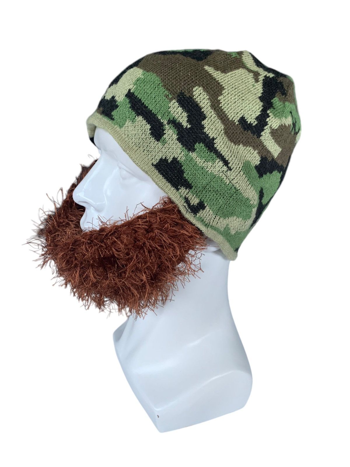 14th Addiction × Japanese Brand Beard Head Busy Duke Bearded Face Camo Beanie Hats Size ONE SIZE - 6 Thumbnail