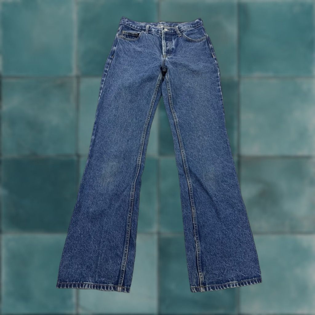 Vintage VINTAGE J.Galt Women's Jeans Bootcut Mid Rise Dark Wash Denim Size M Medium Blue Pants Women Size 32" / US 10 / IT 46 - 1 Thumbnail