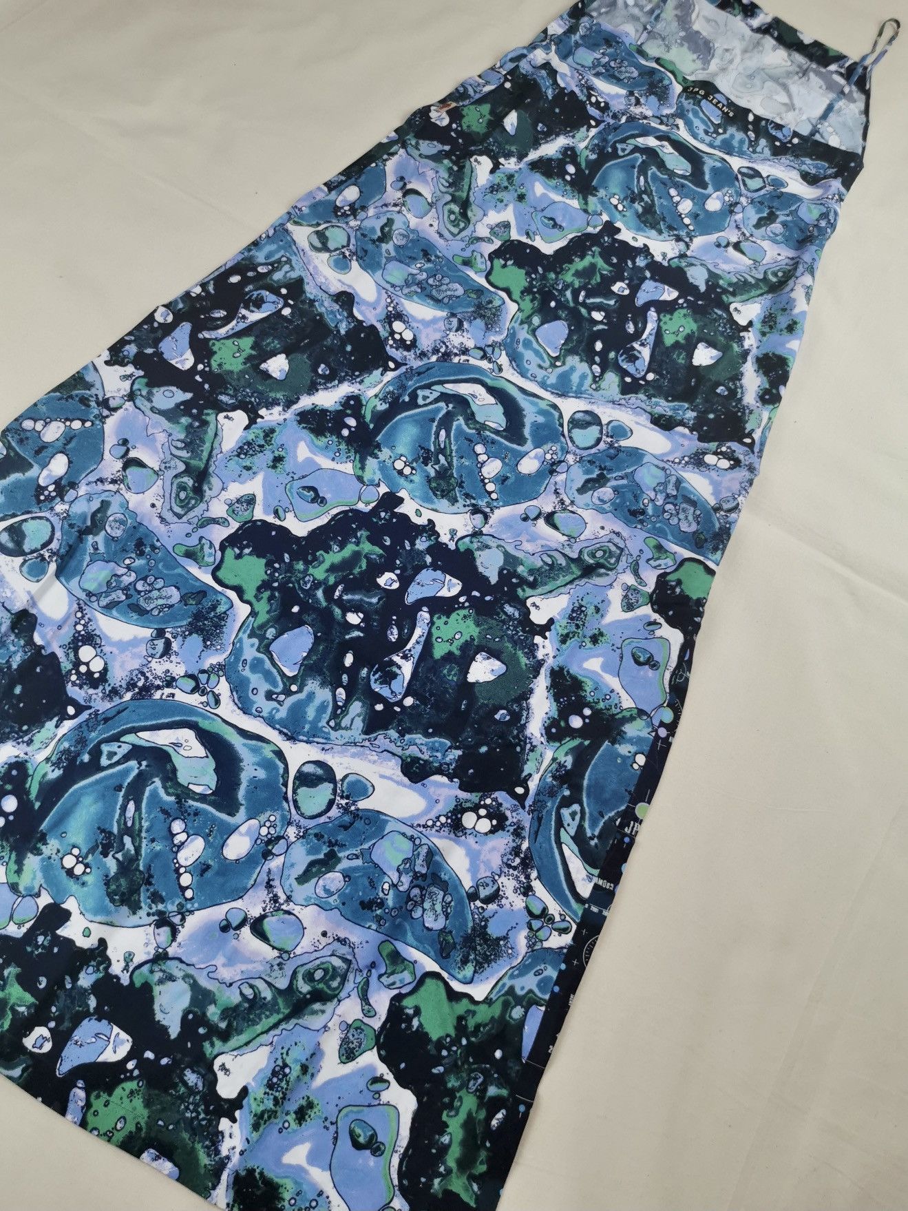 Jean Paul Gaultier SS2001 Jean Paul Gaultier Blue Bacteria Maxi Dress Vintage Size L / US 10 / IT 46 - 5 Thumbnail