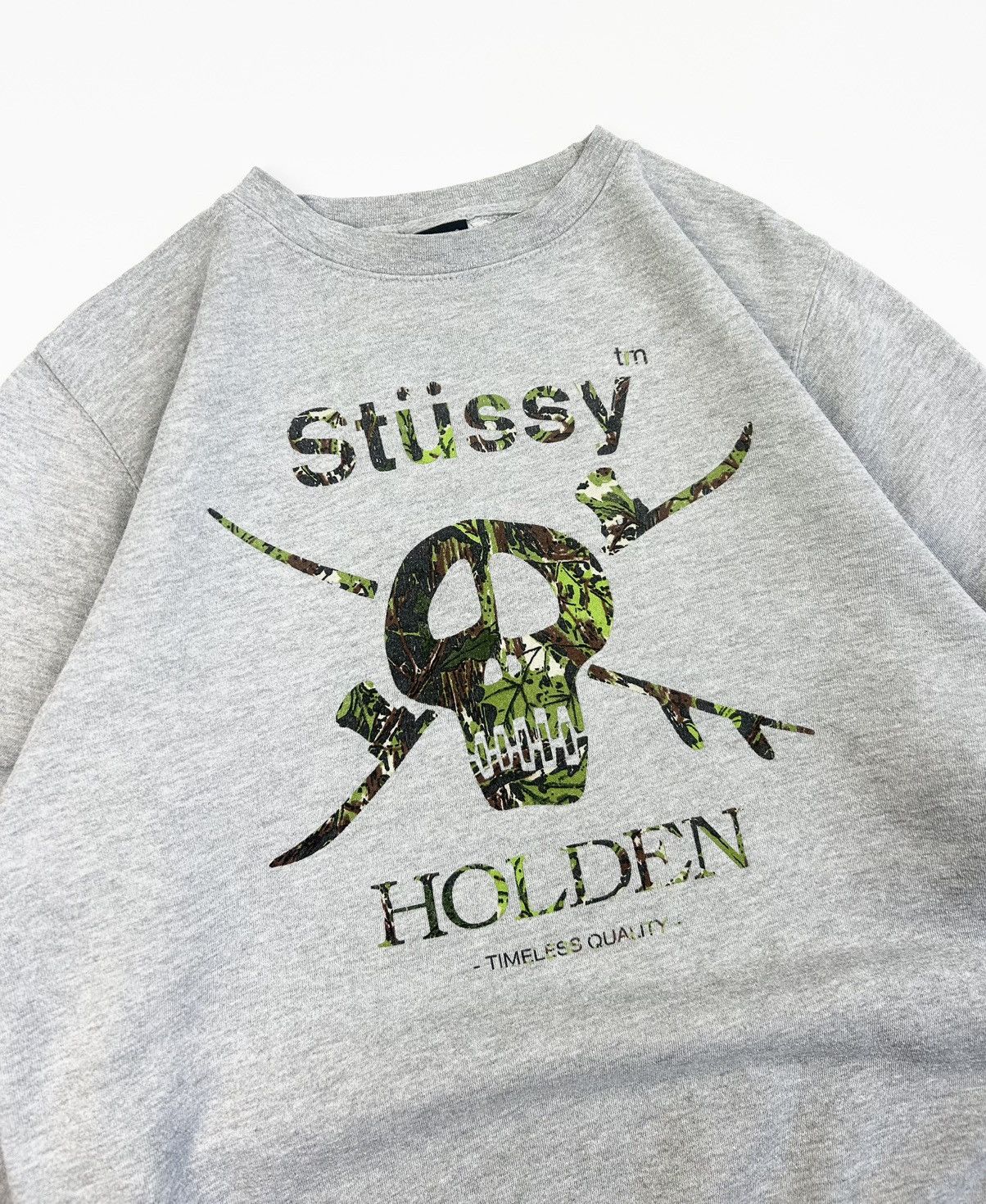 Holden Outerwear × Stussy × Vintage rare Vintage Stussy x Holden Skull Sweatshirt 90's Y2k Size US M / EU 48-50 / 2 - 5 Thumbnail