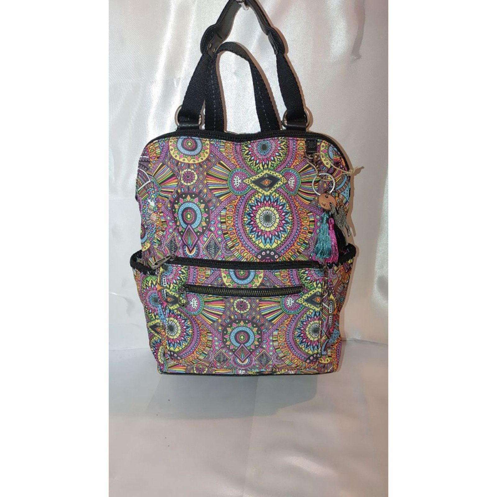 The Sak Sakroots Lola Convertible Backpack Rainbow Wanderlust Print Size ONE SIZE - 3 Thumbnail