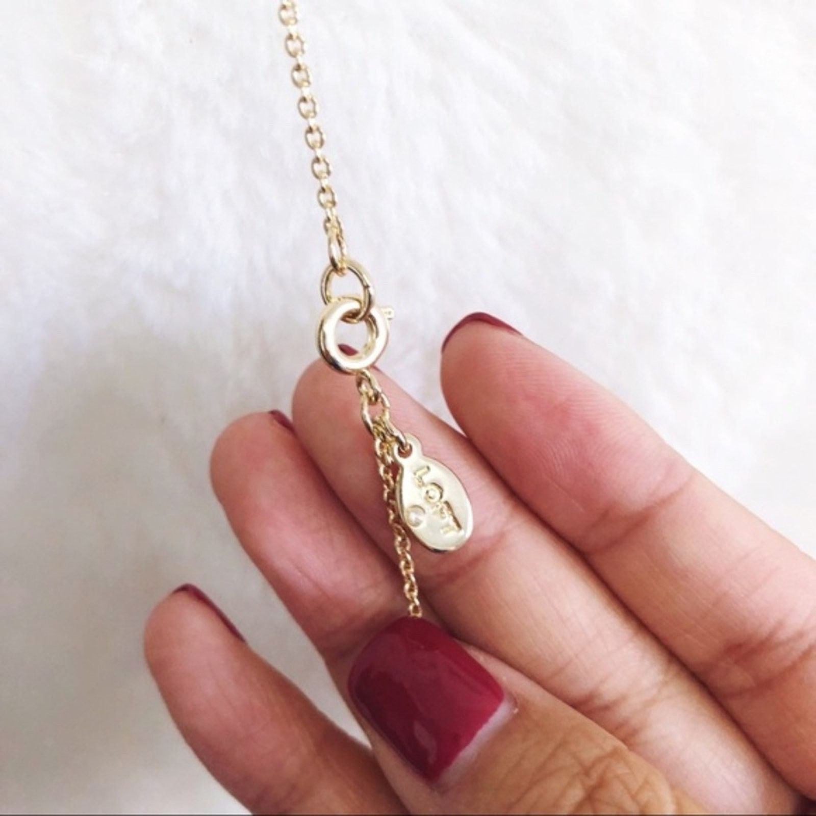 Loft LOFT Gold & Blue Cluster Pendant Necklace Size ONE SIZE - 7 Thumbnail