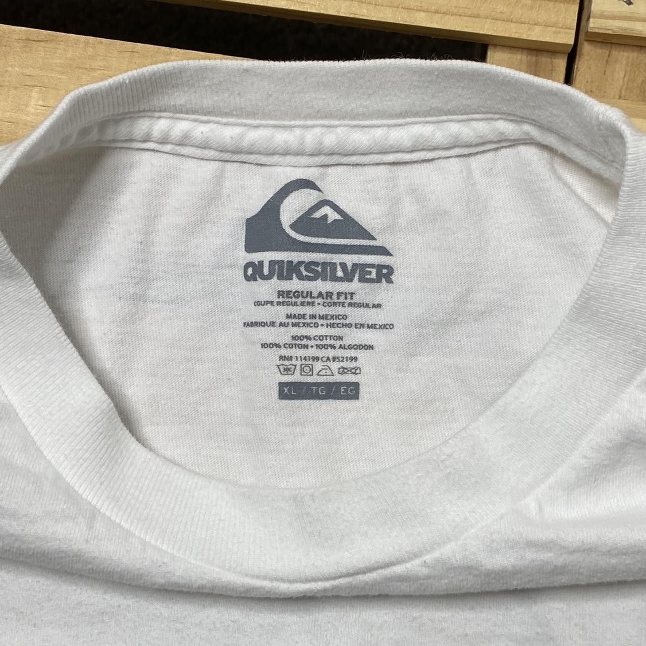 Quiksilver Quiksilver White Y2K Surf Tee Size XL Size US XL / EU 56 / 4 - 3 Thumbnail