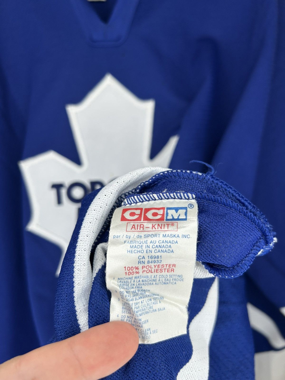 Ccm Vintage CCM Toronto Maple Leafs Hockey Jersey Size US XL / EU 56 / 4 - 15 Thumbnail
