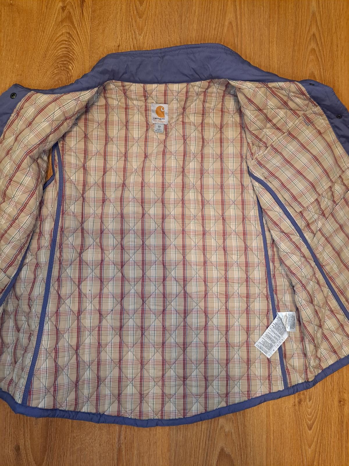 Carhartt Carhartt Vest Jacket Womens XXL Light Purple Geometric Lined Size XXL / US 16-18 / IT 52-54 - 5 Thumbnail