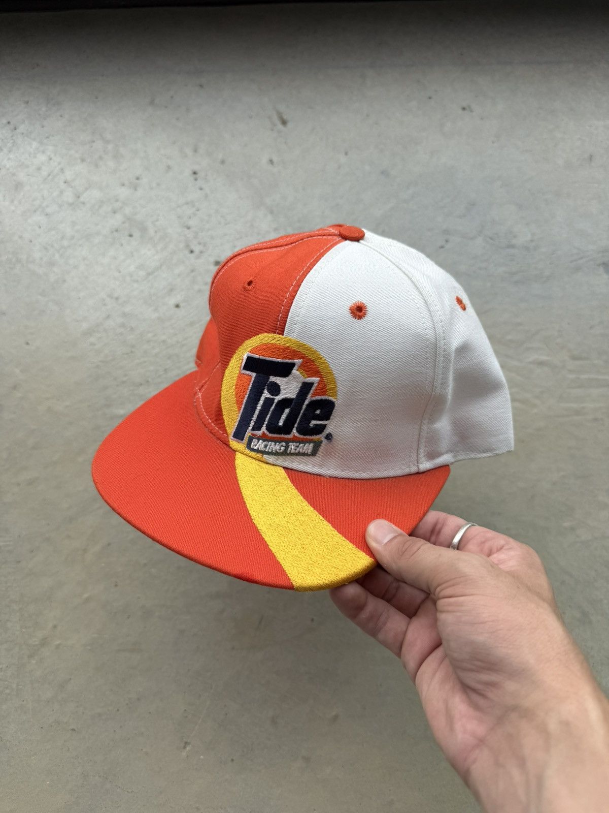 NASCAR Vintage 1990s Tide Racing Team Nascar Snapback Hat Size ONE SIZE - 1 Thumbnail