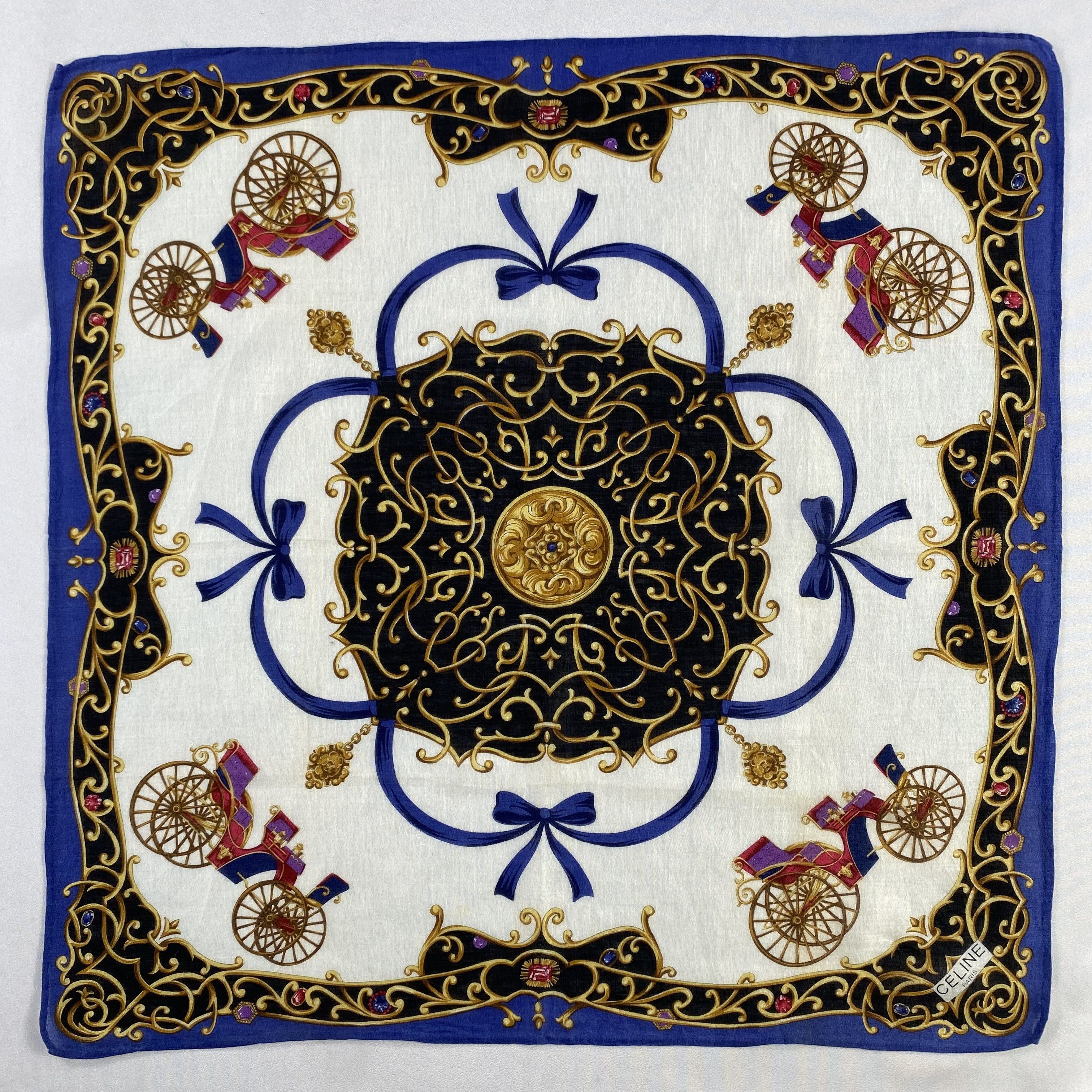 Celine × Vintage Celine Handkerchief / Neckerchief / Bandana-P1368 Size ONE SIZE - 1 Thumbnail
