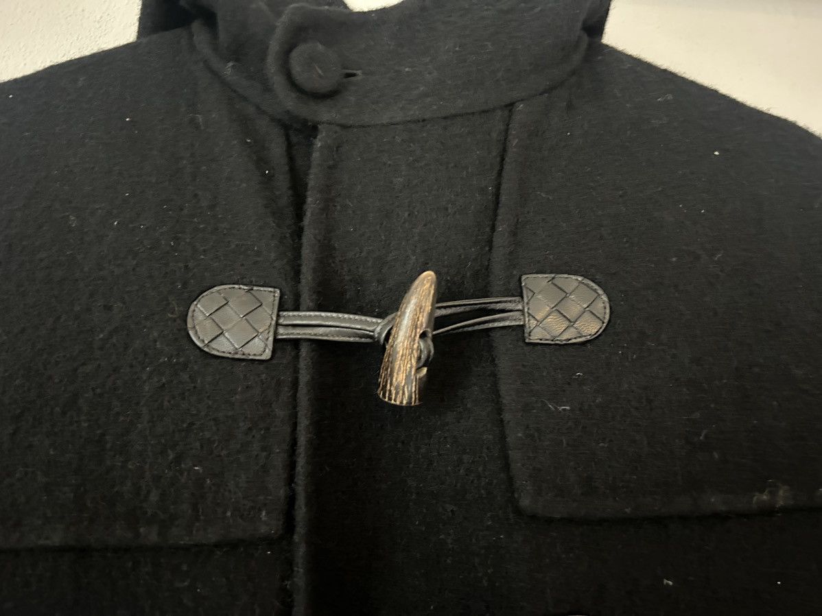 Bottega Veneta Black Wool Duffle Coat with Toggle Closures and Hood Size US M / EU 48-50 / 2 - 4 Thumbnail