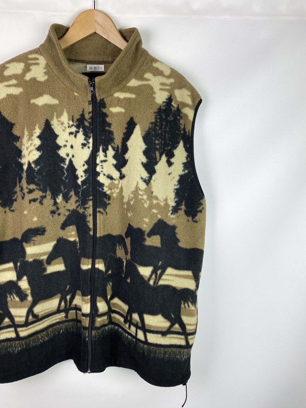 Japanese Brand Horses Animal Pattern Fleece Vest Waistcoat Size 3XL Size US XXL / EU 58 / 5 - 3 Thumbnail