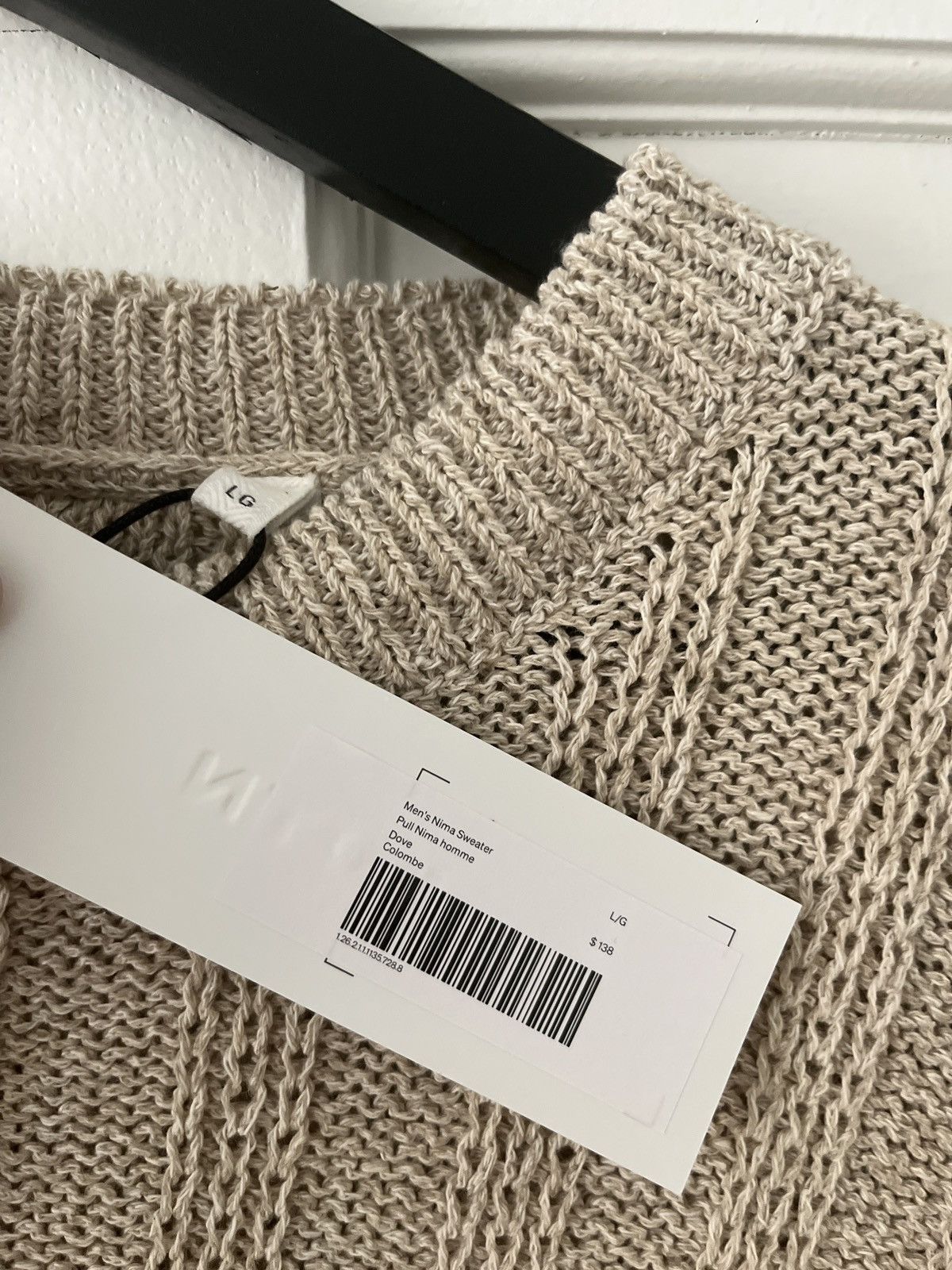 Kotn Kotn Nima Open Knit Crew in Dove Size US L / EU 52-54 / 3 - 3 Thumbnail