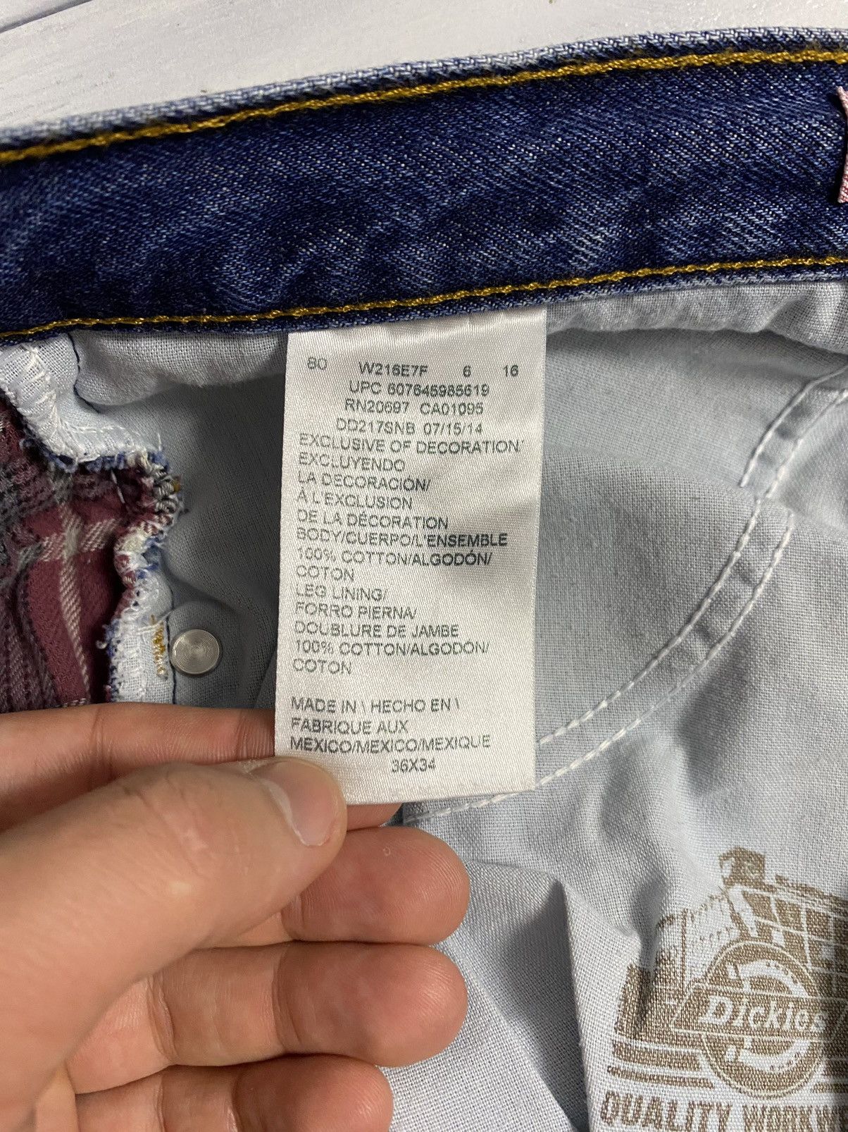 Dickies Rare Denim Jeans Pants Dickies. Size US 36 / EU 52 - 11 Thumbnail