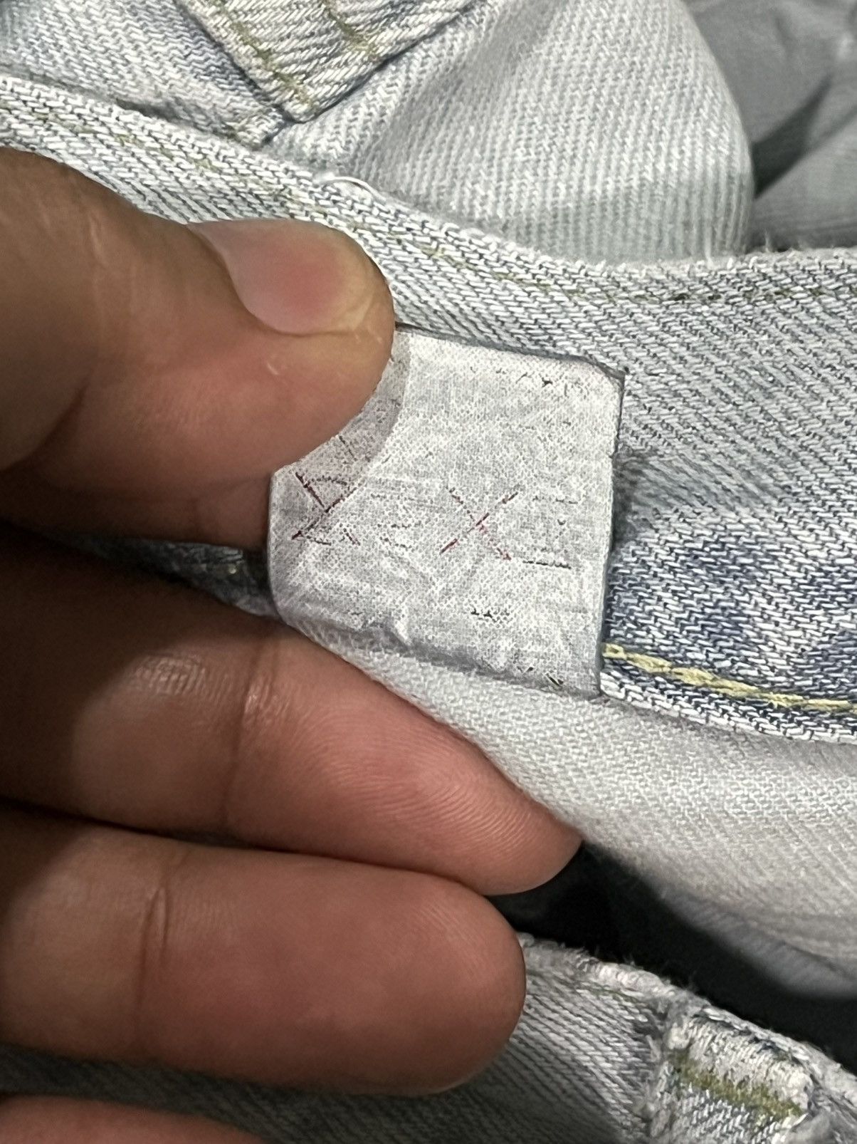 If Six Was Nine × Japanese Brand × Le Grande Bleu (L.G.B.) Vintage Japanese Brand Light Blue Washed Trashed Ripped Jean Size US 32 / EU 48 - 13 Thumbnail