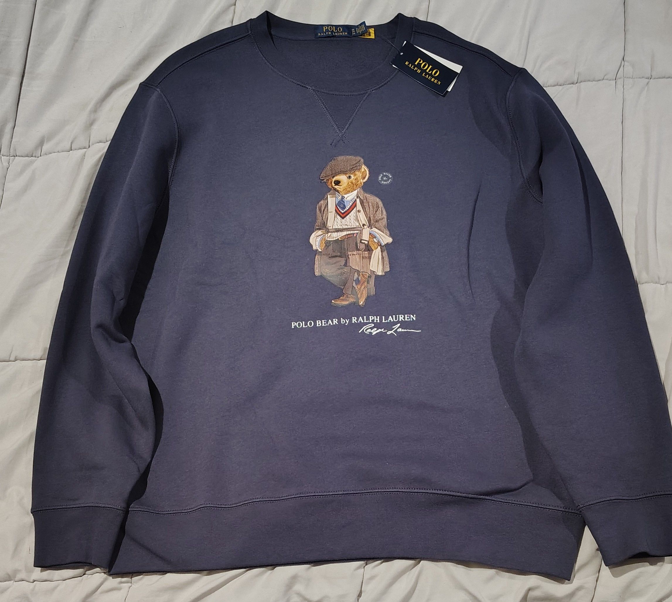 Polo Ralph Lauren Polo Ralph Lauren Polo Bear Crewneck Sweatshirt XL BNWT Navy Size US XL / EU 56 / 4 - 1 Thumbnail