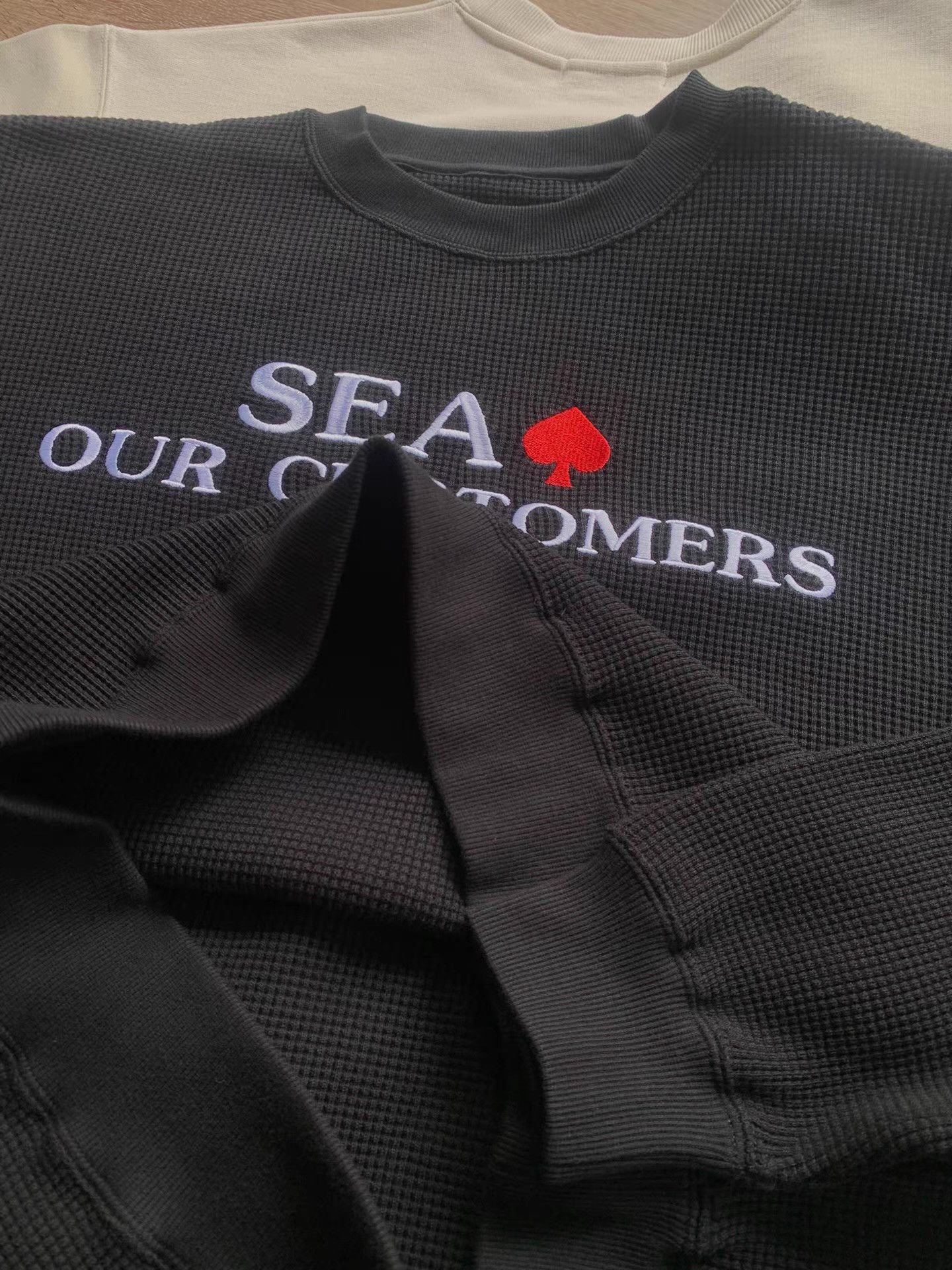 Supreme WIND AND SEA Waffle Crew Neck Shirt Ｑ22 Size US M / EU 48-50 / 2 - 4 Thumbnail