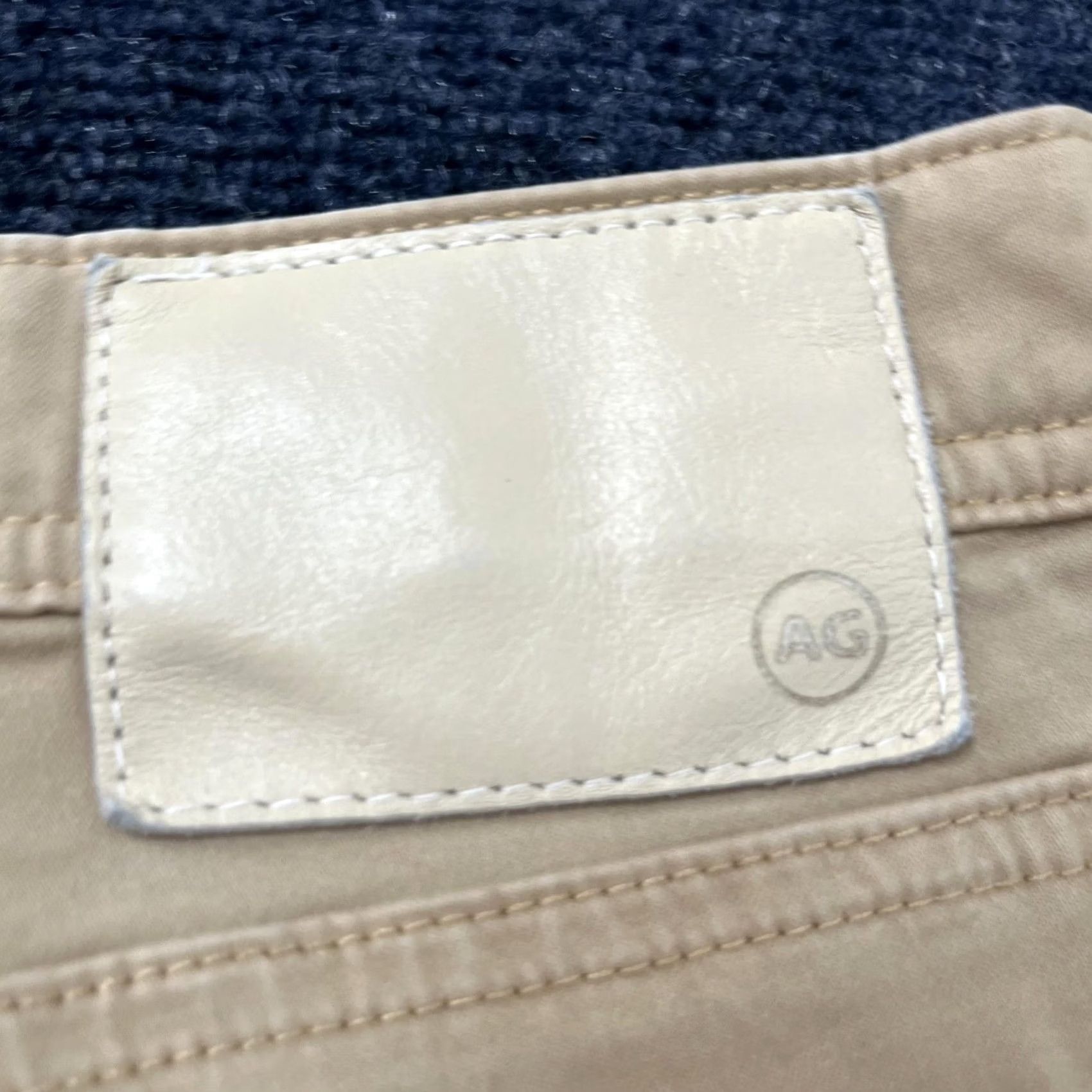 Vintage AG Adriano Goldschmied Pants Mens 40x32 Tan Everett Slim Straight Stretch Casual Size US 40 / EU 56 - 2 Thumbnail