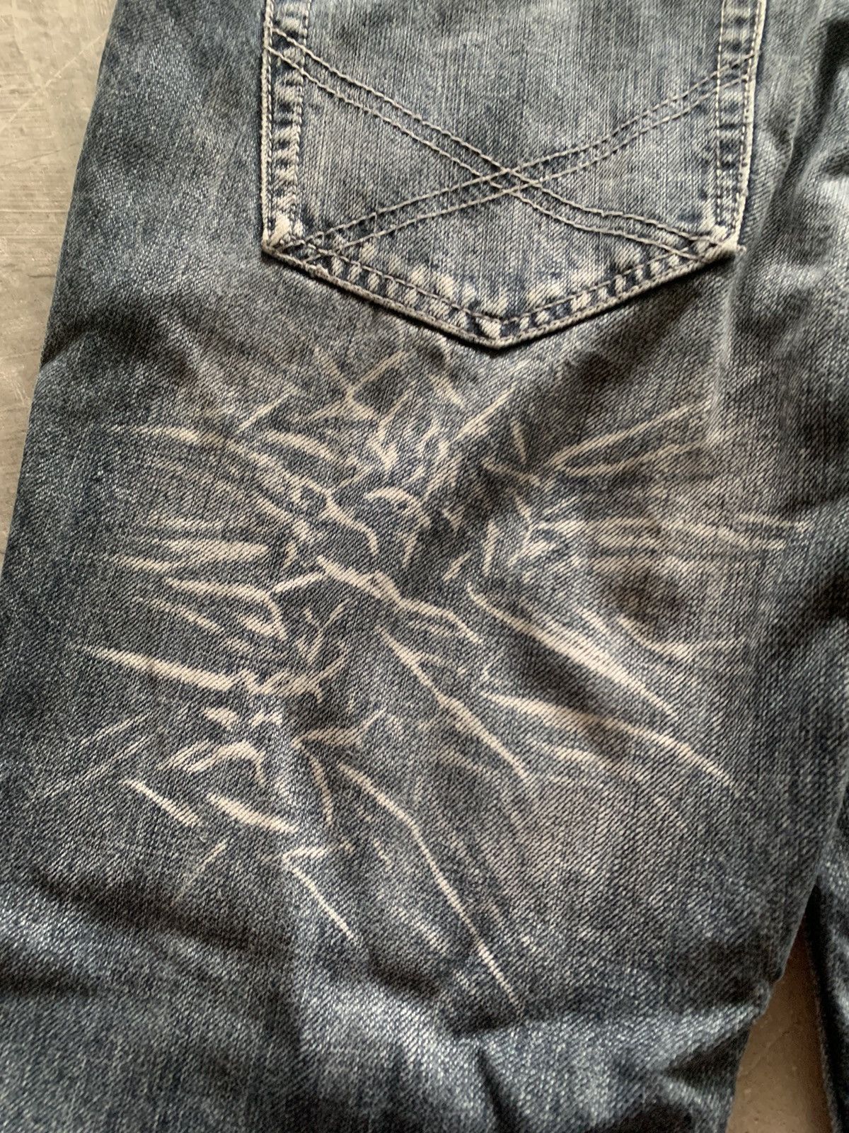 If Six Was Nine flared y2k sorridere sick washed design japanese jeans Size US 30 / EU 46 - 22 Thumbnail