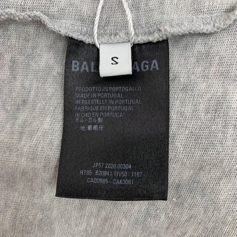 Balenciaga Balenciaga Grey monogrammed cotton crewneck short-sleeve T Size US S / EU 44-46 / 1 - 6 Thumbnail