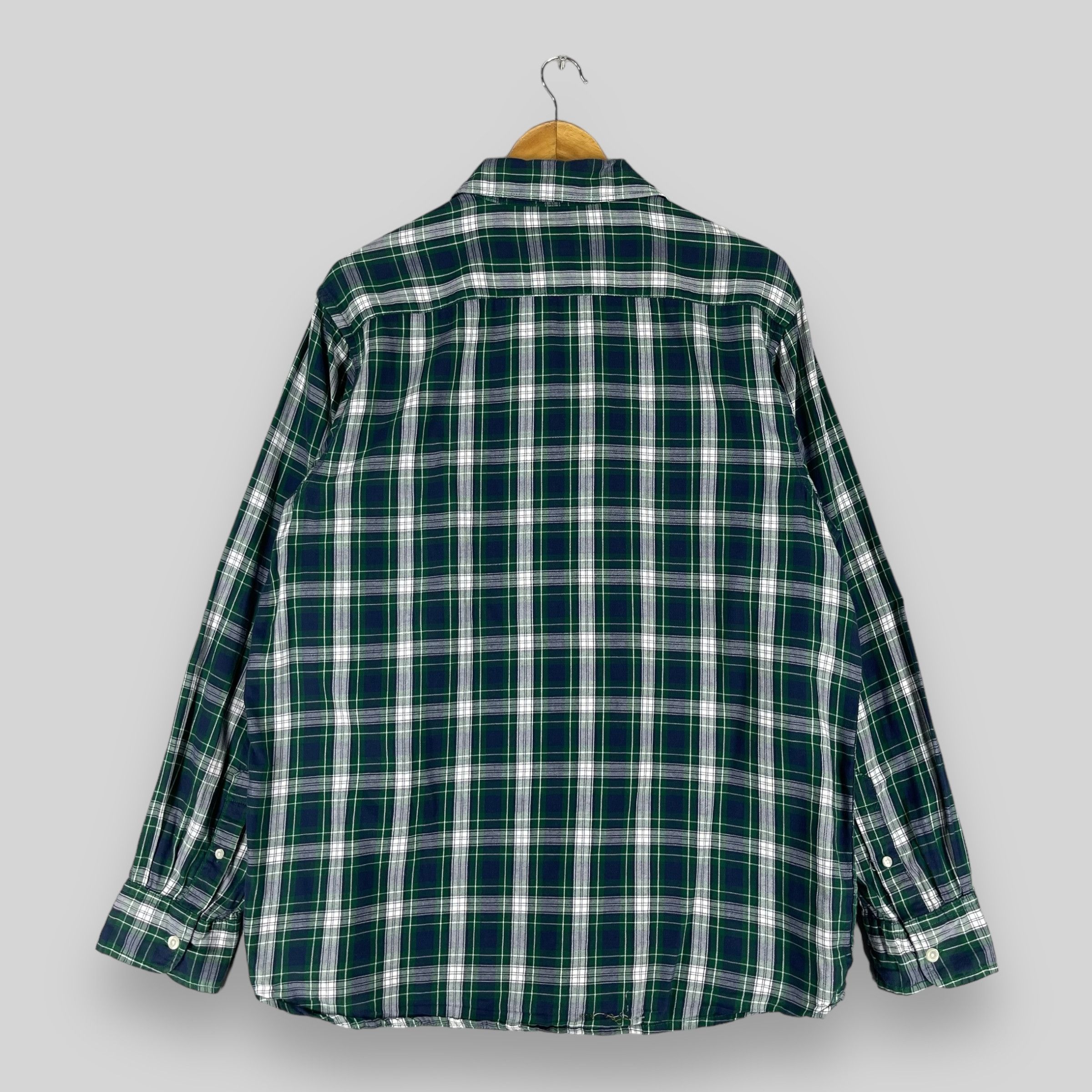 Cherokee × Flannel Vintage Plaid Checkered Green Tartan Flannel Button Up Size US L / EU 52-54 / 3 - 7 Thumbnail