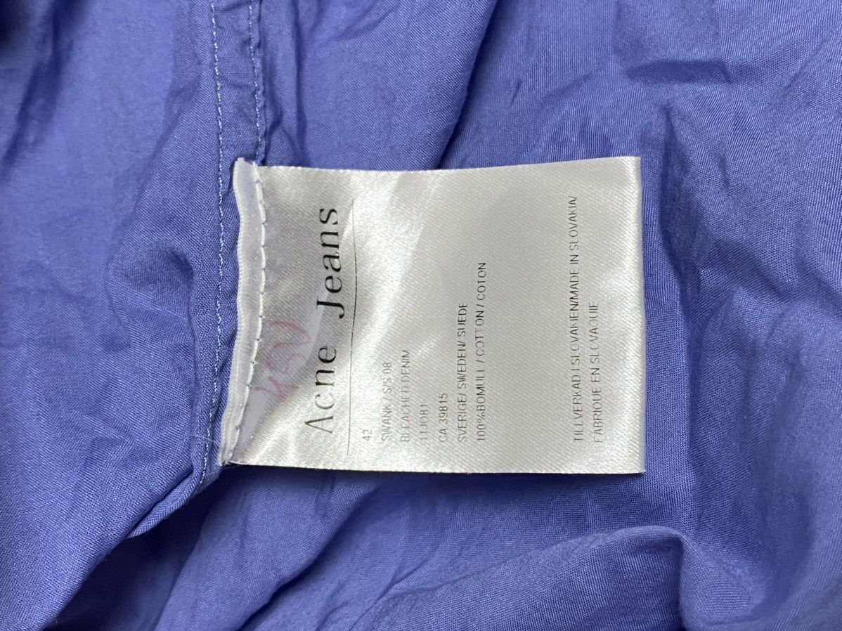 Acne Studios Acne Jeans S/S 08 Swank Blue Short Sleeve Mini Dress Sz 42 Size M / US 6-8 / IT 42-44 - 19 Thumbnail