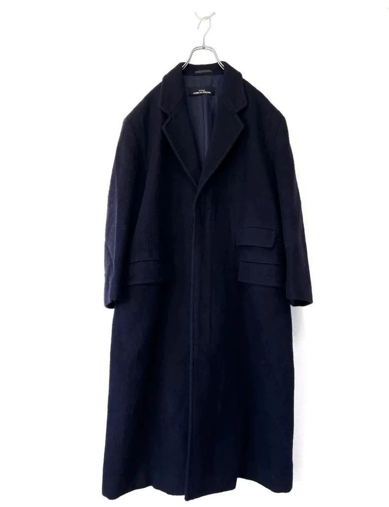 Comme des Garcons 1980s Navy Wool Coat by Comme des Garcons-2505 Size US M / EU 48-50 / 2 - 1 Thumbnail