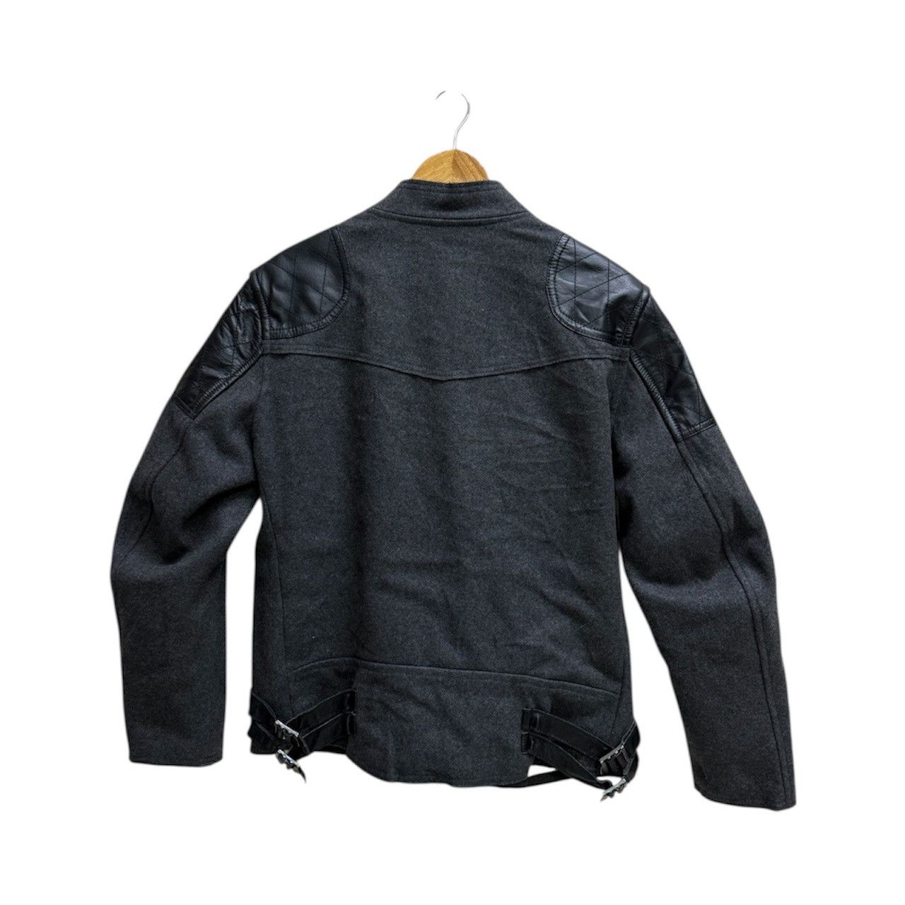 Chevignon Vintage Chevignon patch leather shoulder wool jacket Size US M / EU 48-50 / 2 - 2 Thumbnail