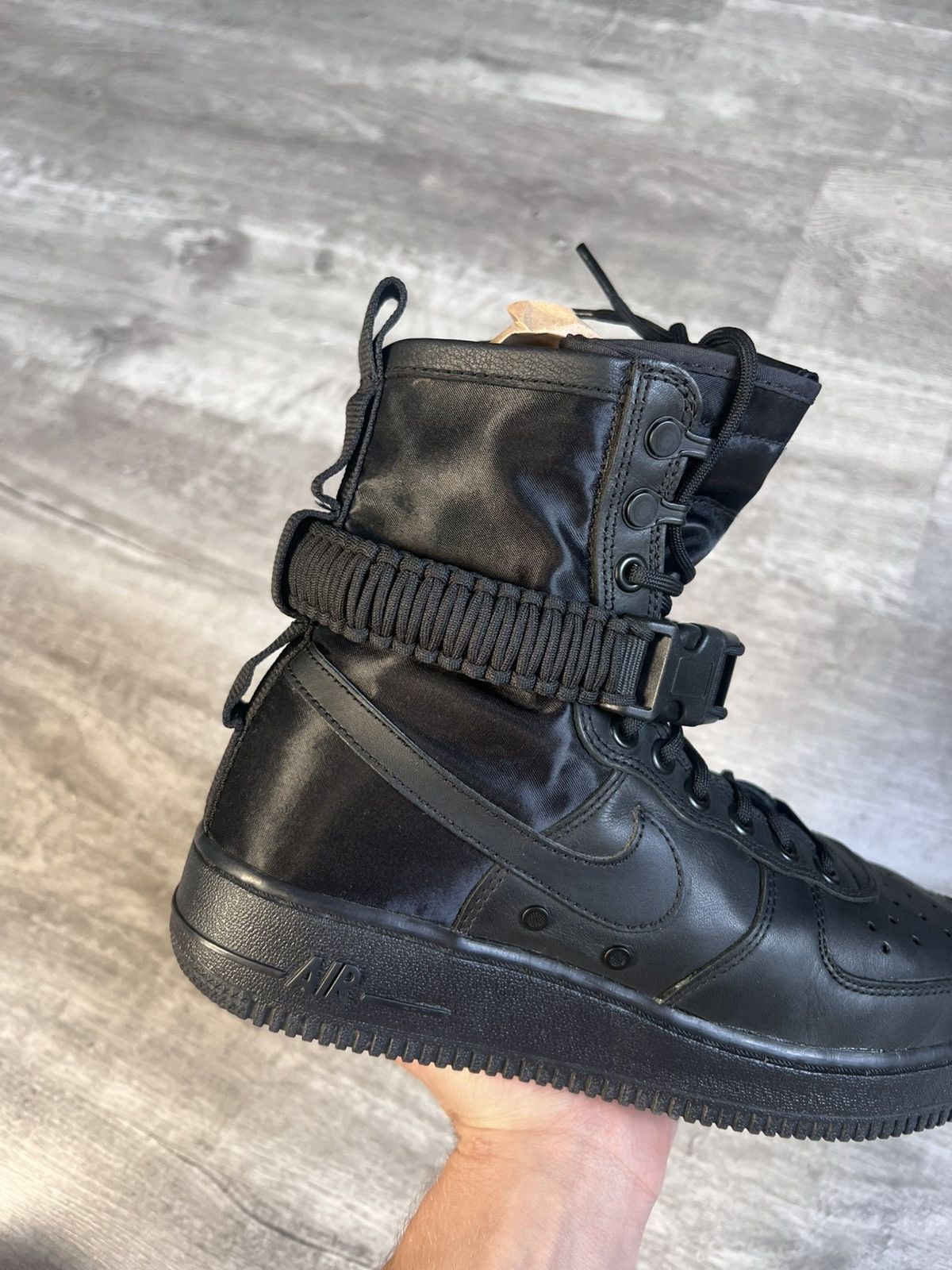Nike Nike SF Air Force 1 High Triple Black Size US 7 / EU 40 - 12 Thumbnail