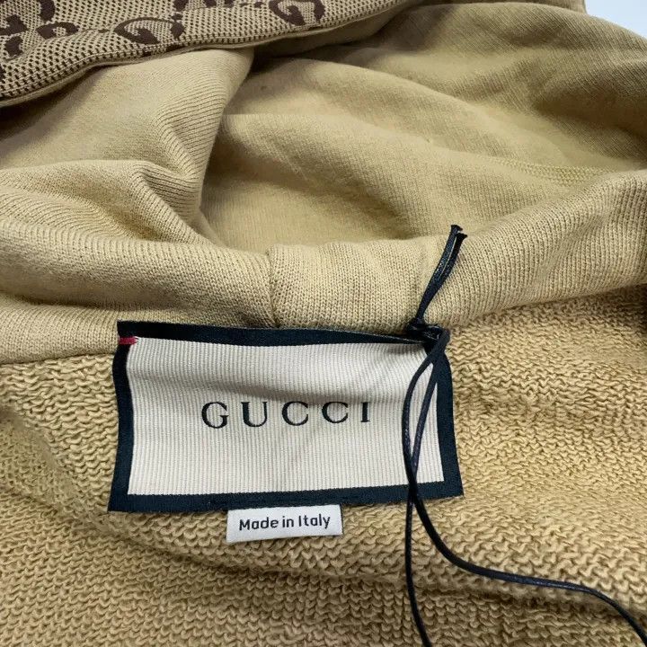 Gucci GUCCI Brown Printed Zip-Up Hooded Jacket-2507 Size XS / US 0-2 / IT 36-38 - 2 Thumbnail