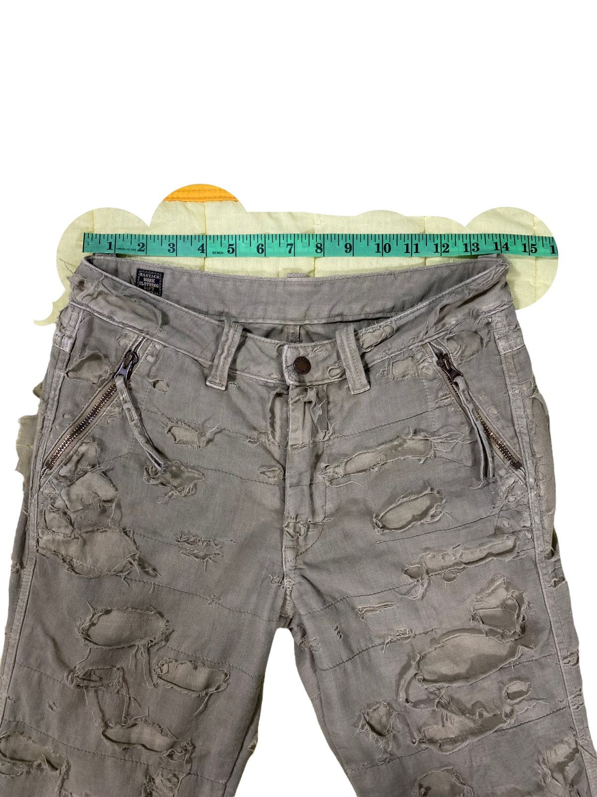 If Six Was Nine × Le Grande Bleu (L.G.B.) × PPFM Vintage Bartack Distressed Pants S Size Size US 28 / EU 44 - 12 Thumbnail