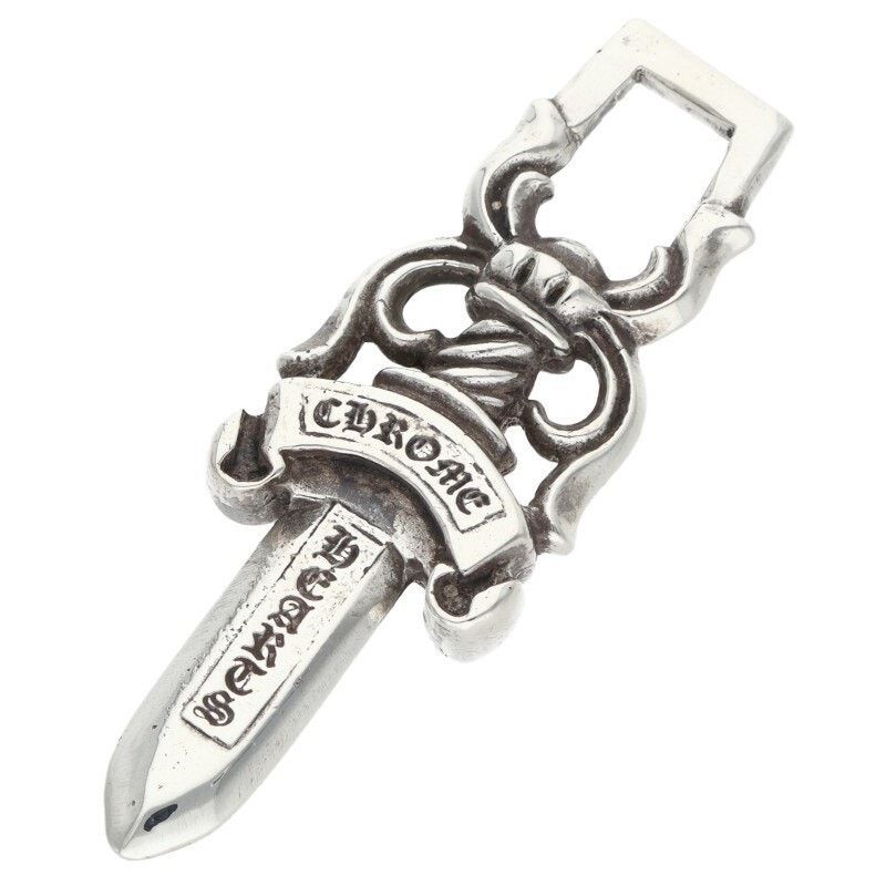 Chrome Hearts Chrome Hearts Old Silver Dagger Pendant Necklace Size ONE SIZE - 1 Thumbnail