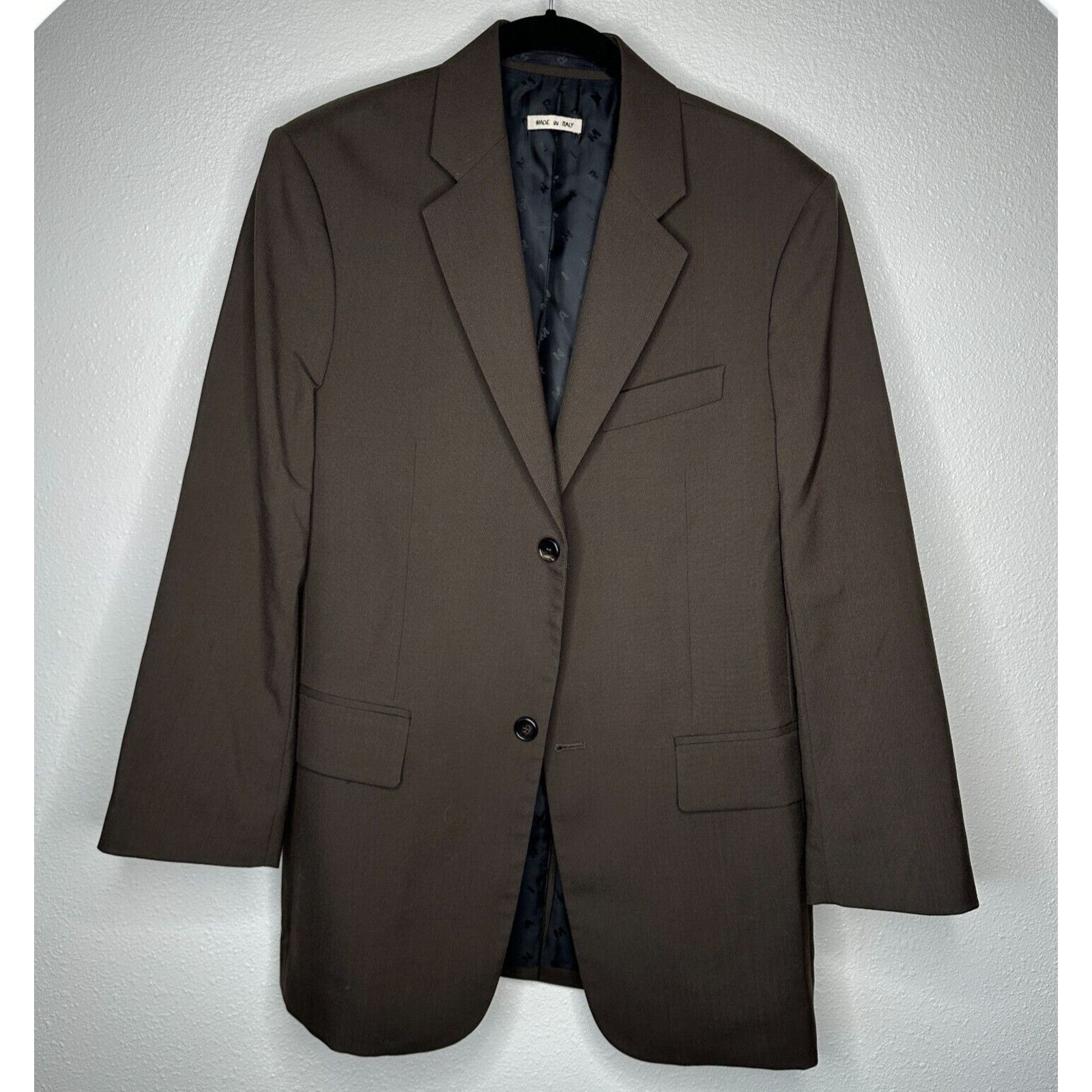 Marni Marni Brown Two Button Notched Collar Wool Blazer Jacket 44 Size US S / EU 44-46 / 1 - 1 Thumbnail